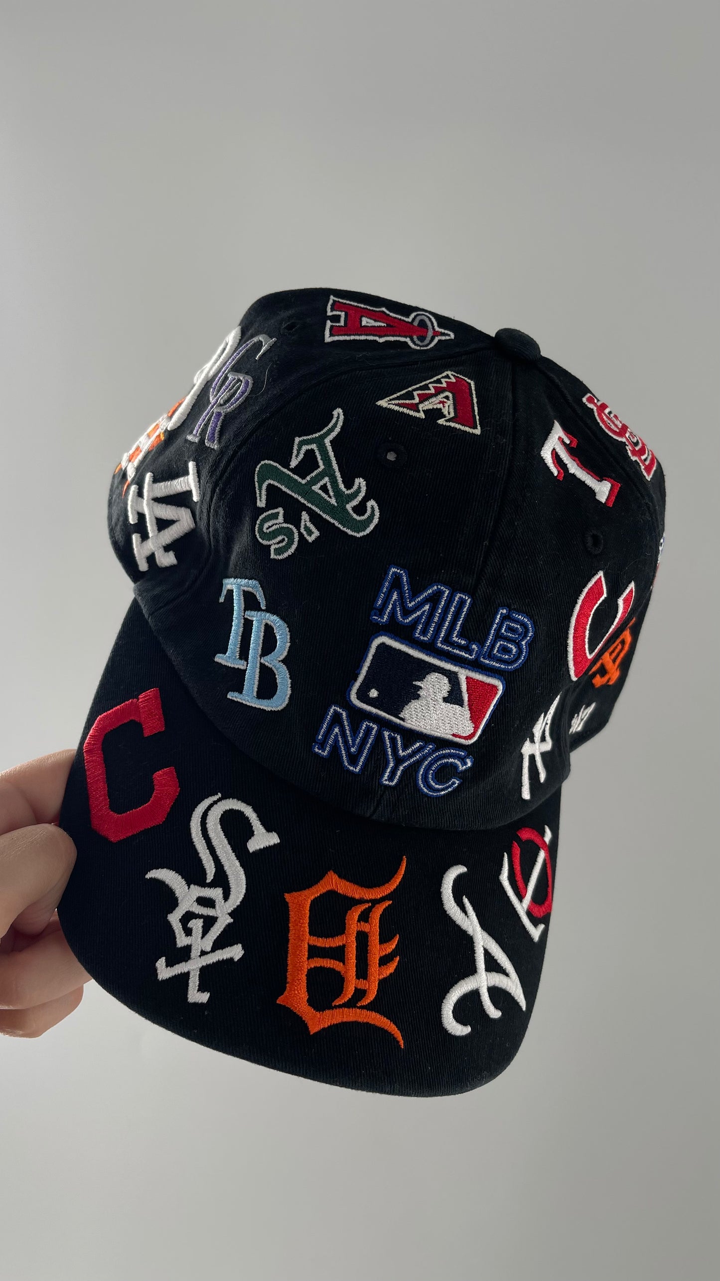 MLB Black Logo Baseball Hat