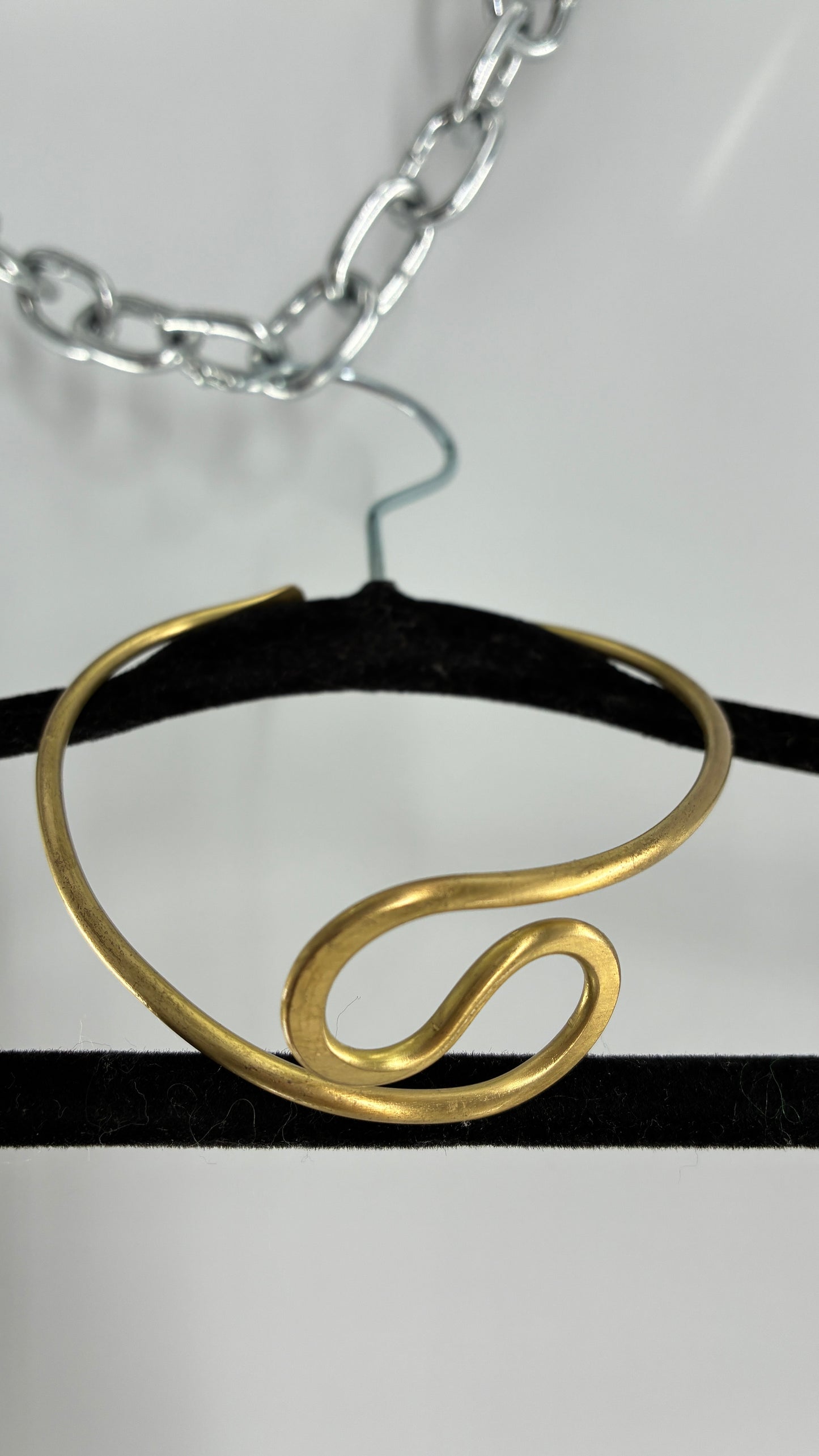 Gold Hammered Choker / Arm Cuff