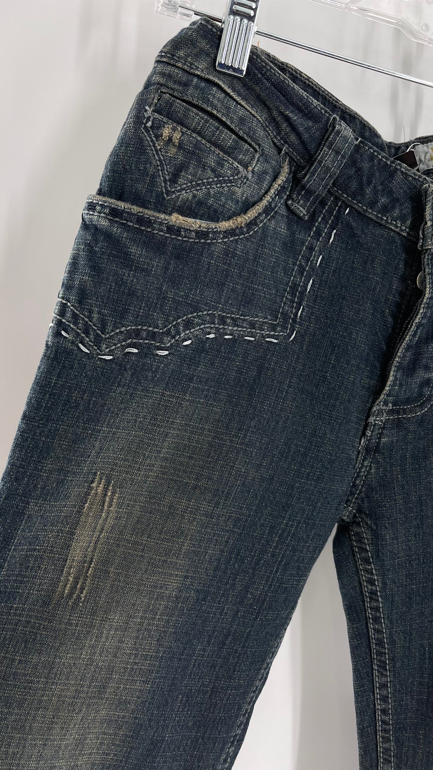 Antik Denim Embroidered Pocket Kick Flares with Western Bum Stitching (28)