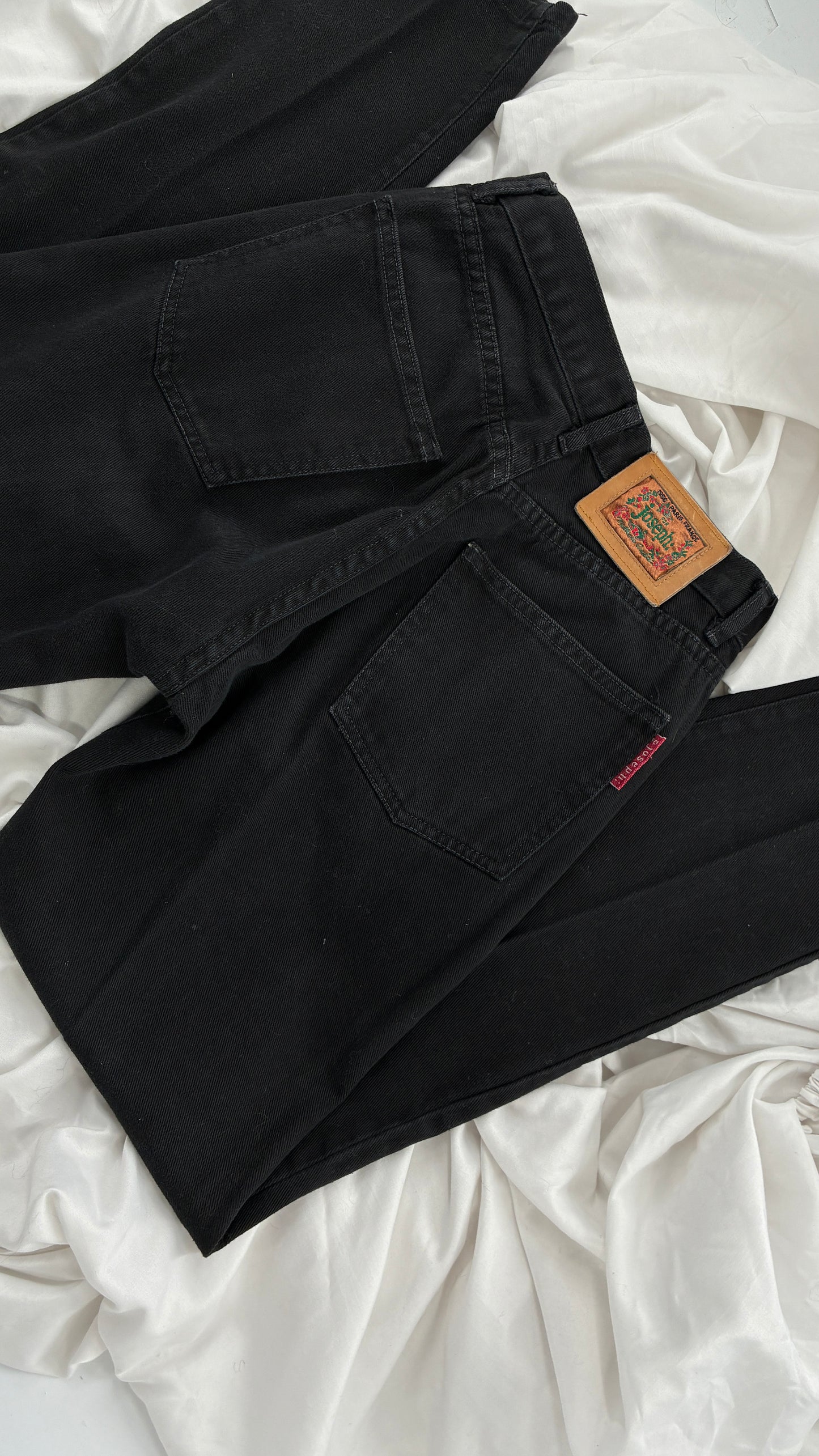 Vintage For Joseph Paris, France Black High Waisted Mom Jean (28)