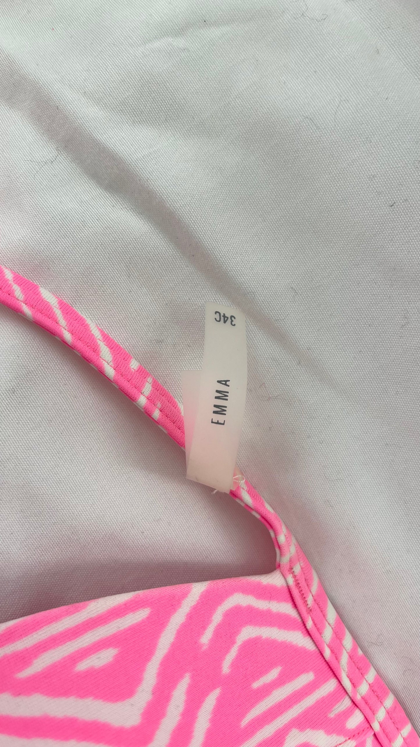 AERIE Pink Swim Set with Padded Underwire Top and Ruffled Bottoms (34C/M)