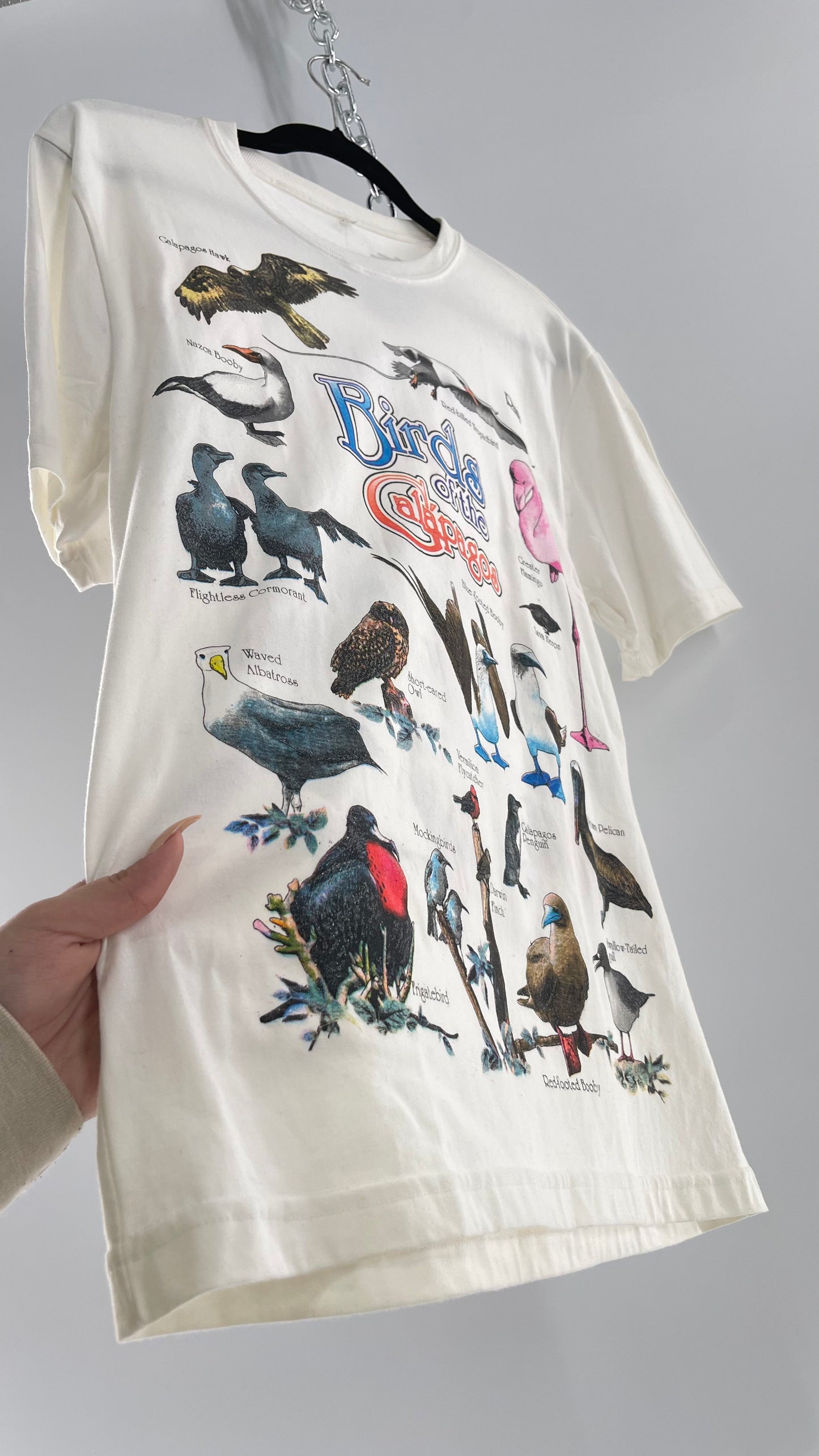 Vintage Glitter Galapagos Bird Species T (Medium)