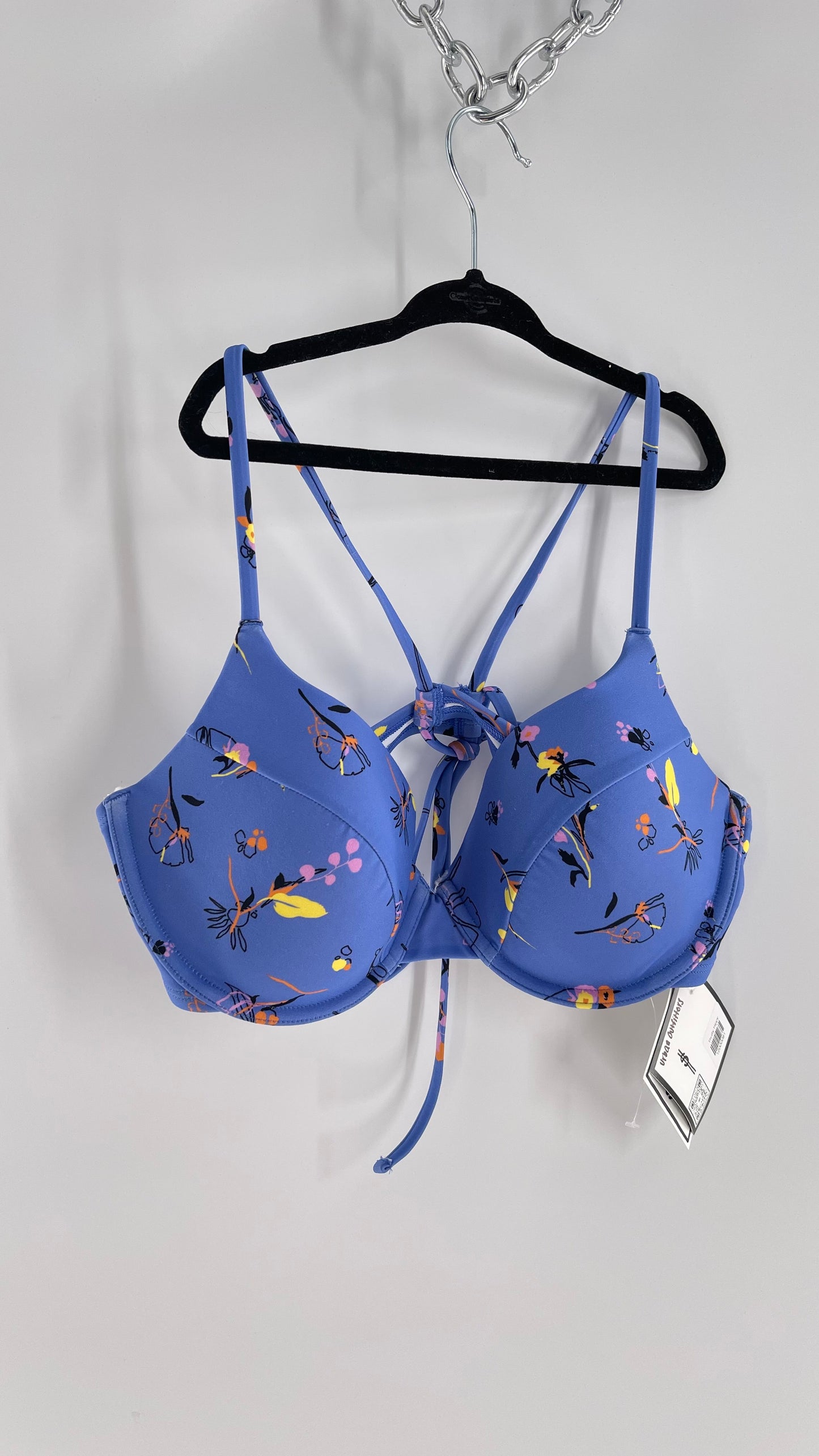 Urban Outfitters Out From Under Blue Periwinkle Underwire Swim Top (XL)