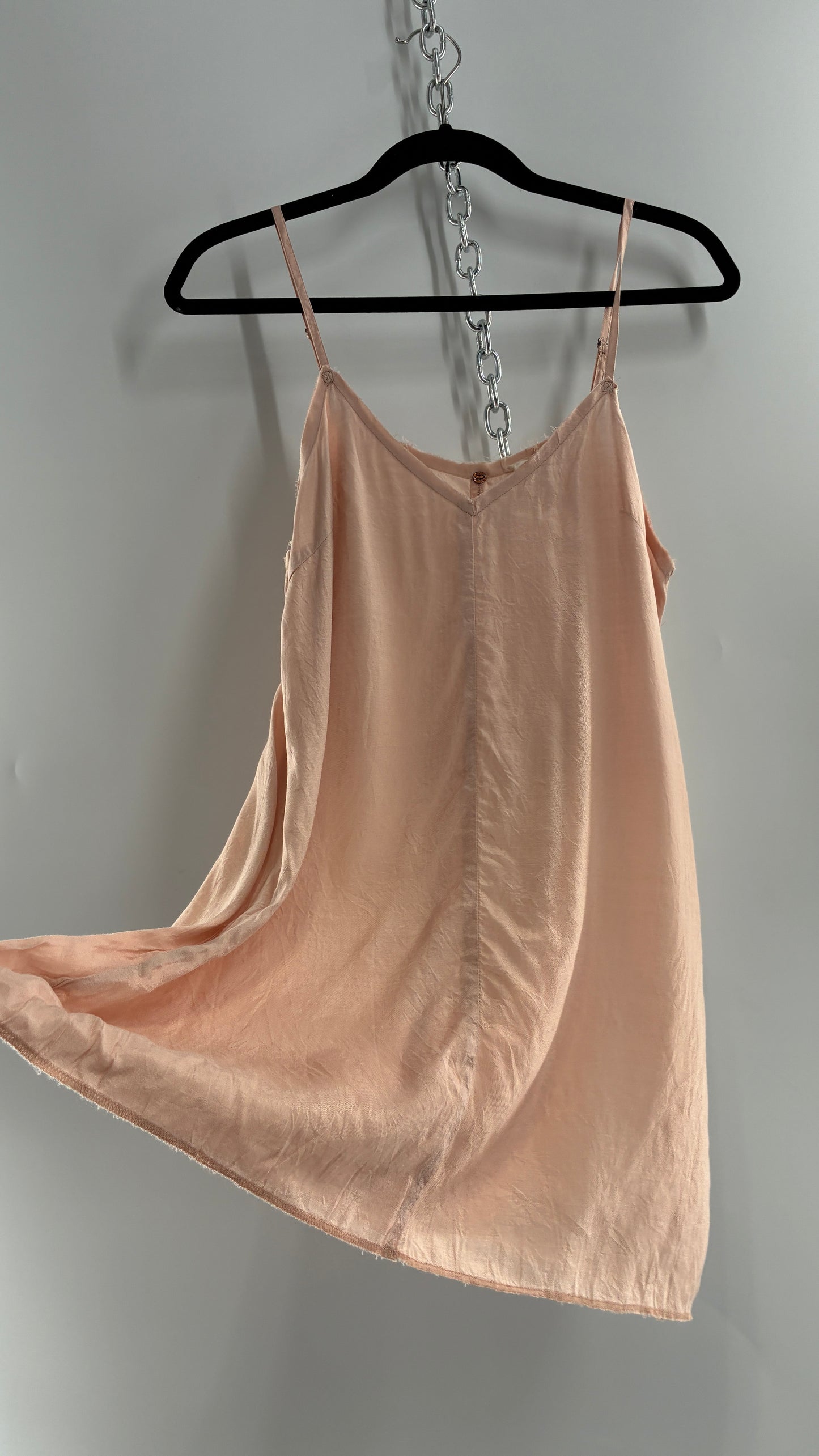 Free People Slip Dress with Raw Edge Hem (XS/S)