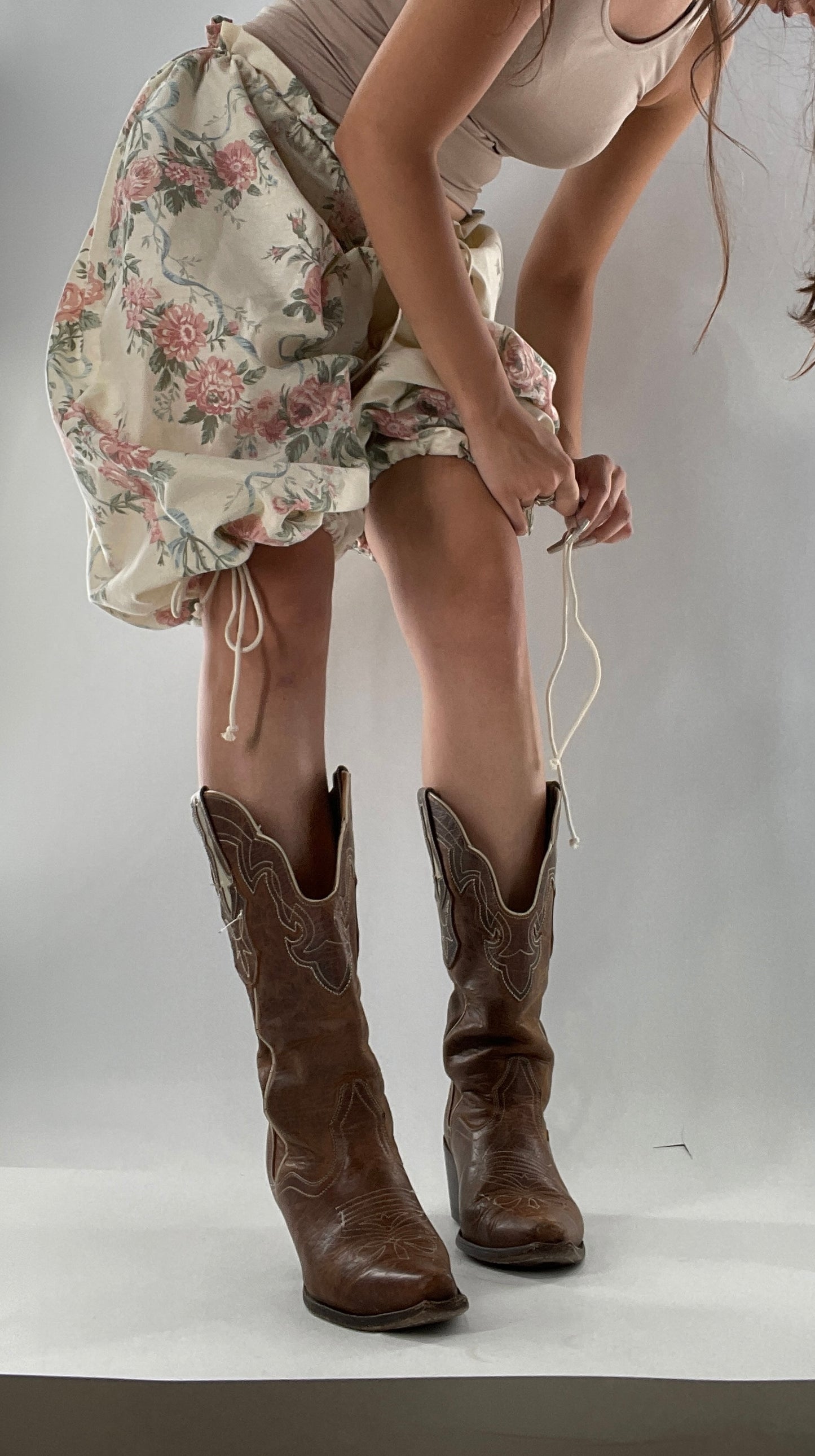 Custom Vintage Cottage Short/Capri Oversized or Cinched (One Size)