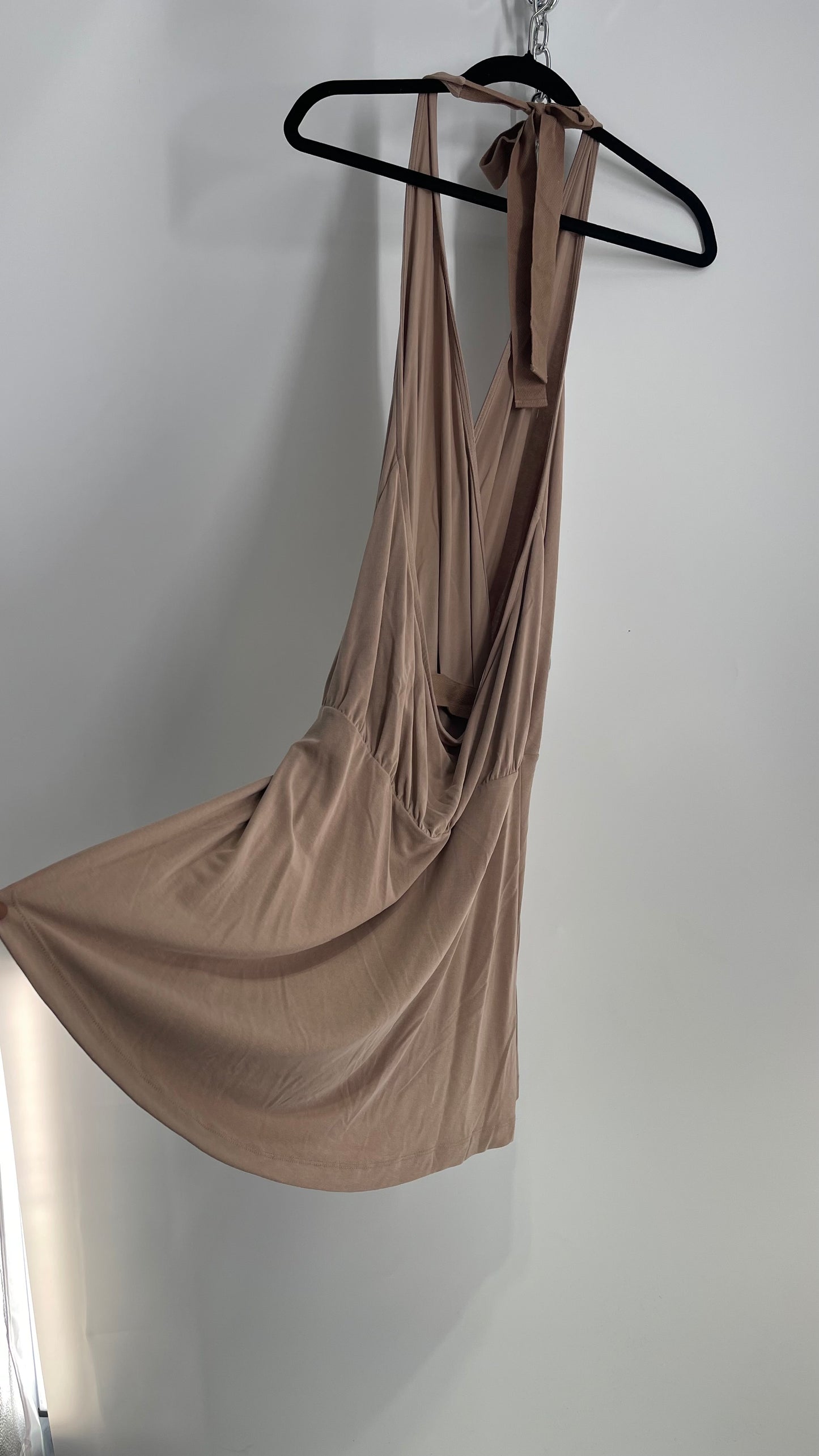 Free People Tan Lycra Halter (Medium)