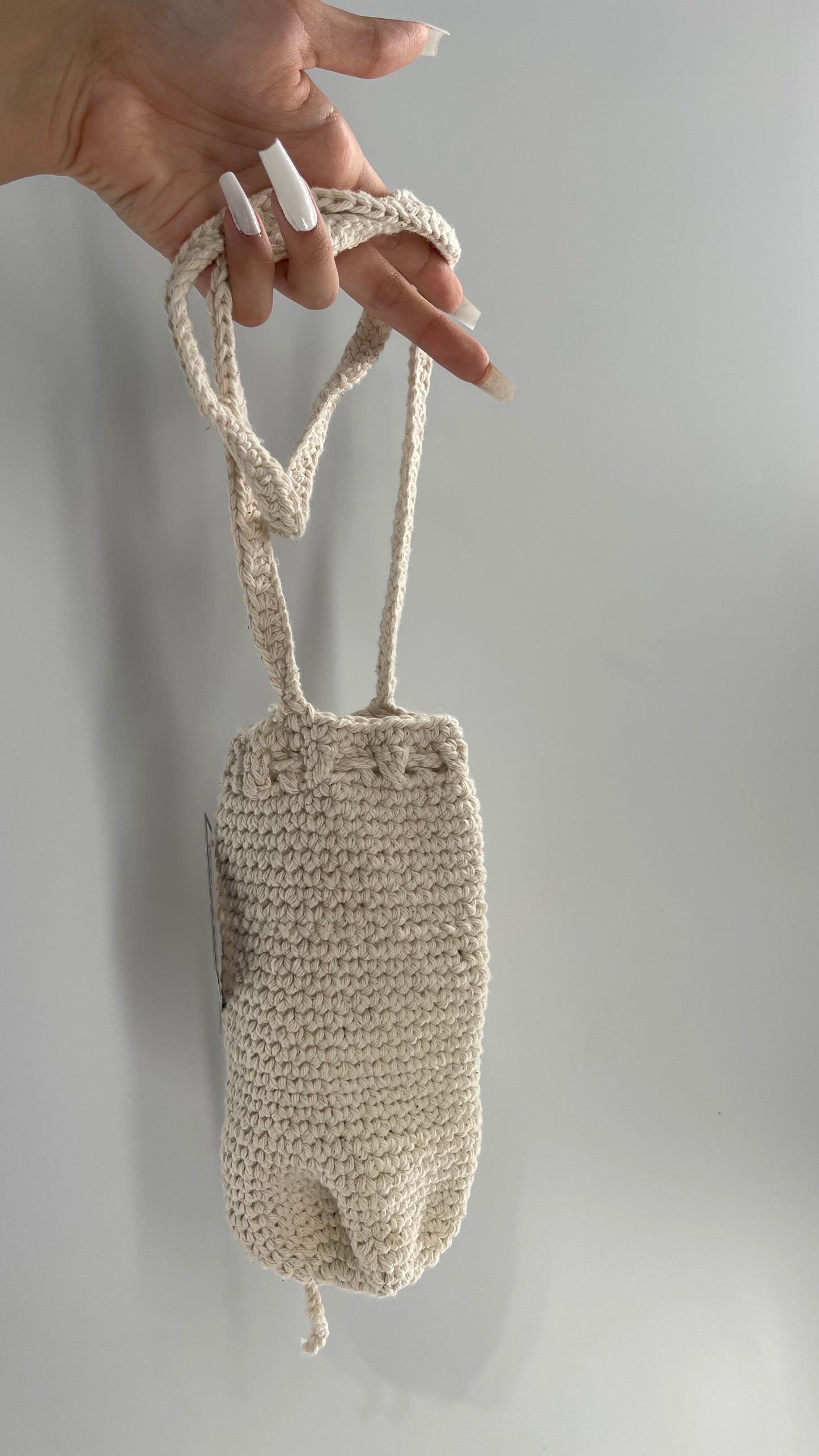 Imported Handmade Crochet Water Bottle Bag with Body/Shoulder Strap