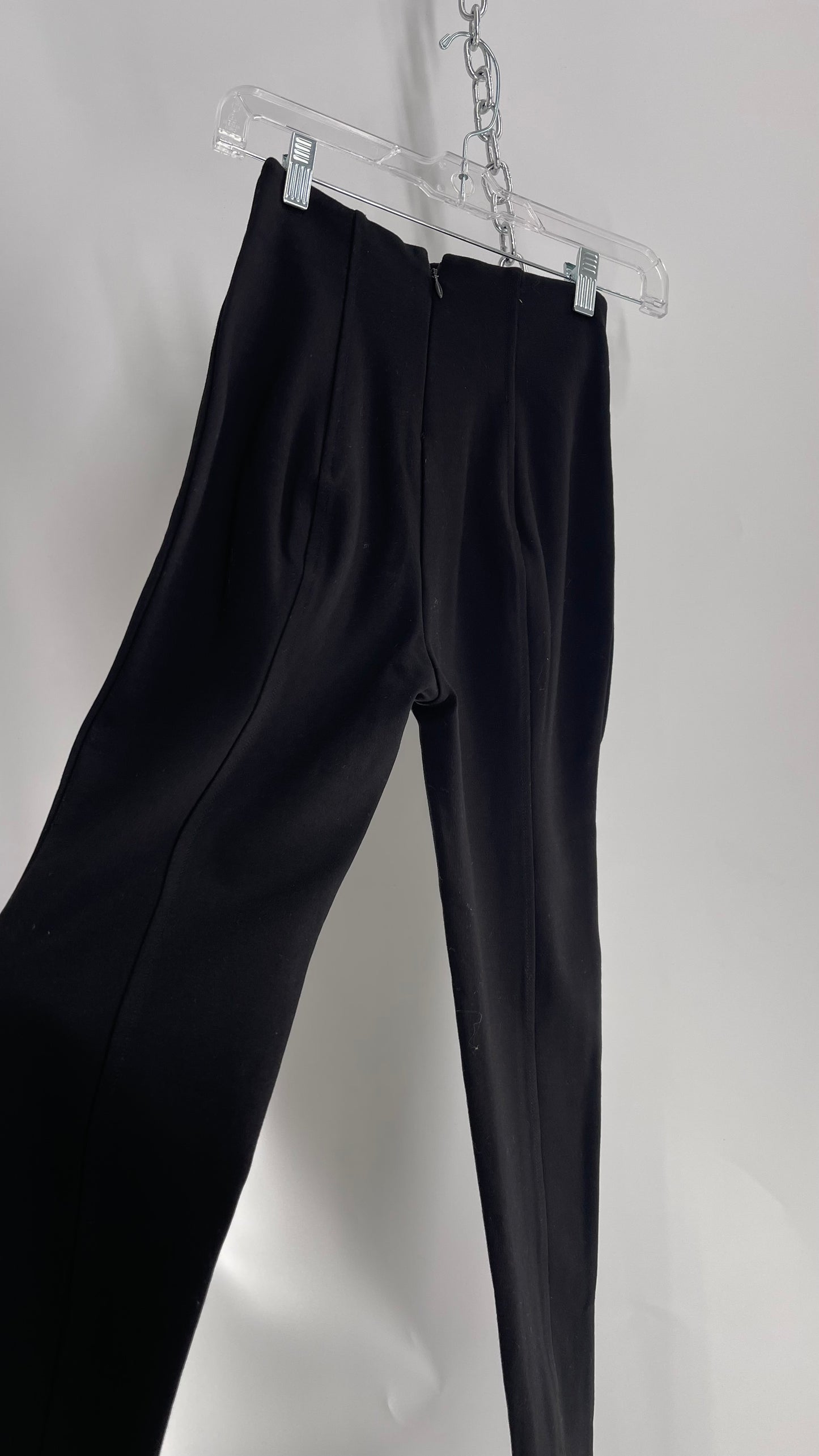 Urban Outfitters Silence + Noise Black High Waisted Pleated Pants with Built In Buttoned/Corset Detailing (XS)