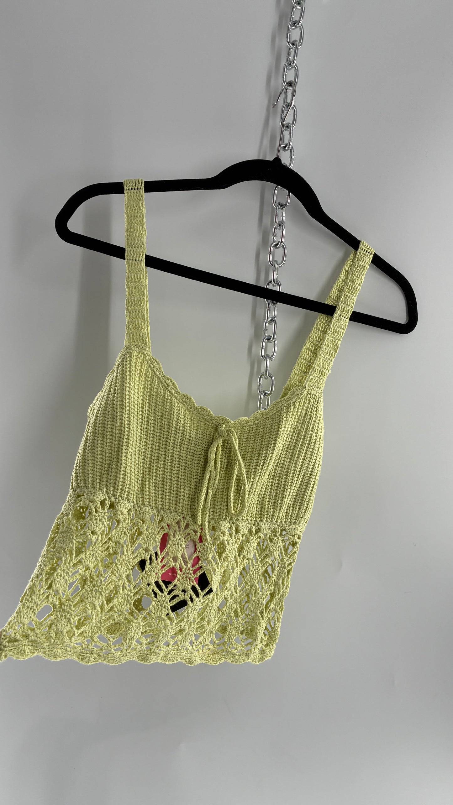 EDIKTED Green Knit Camisole with Tags Attached(XS)