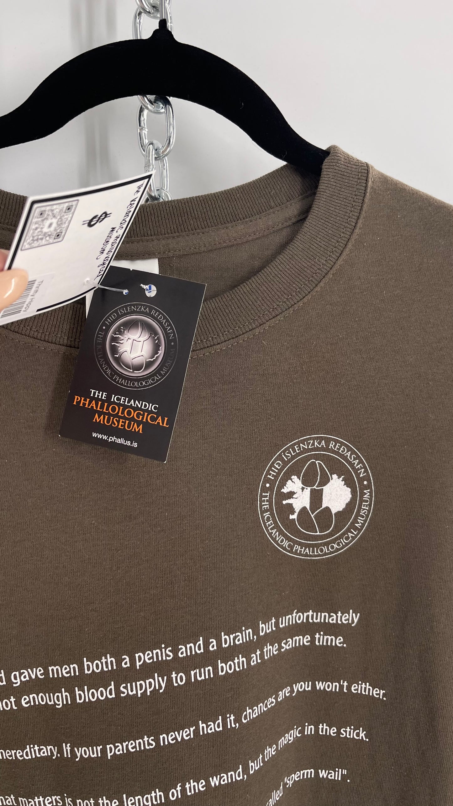 Vintage Icelandic Penis Museum T Shirt with Tags (Large)