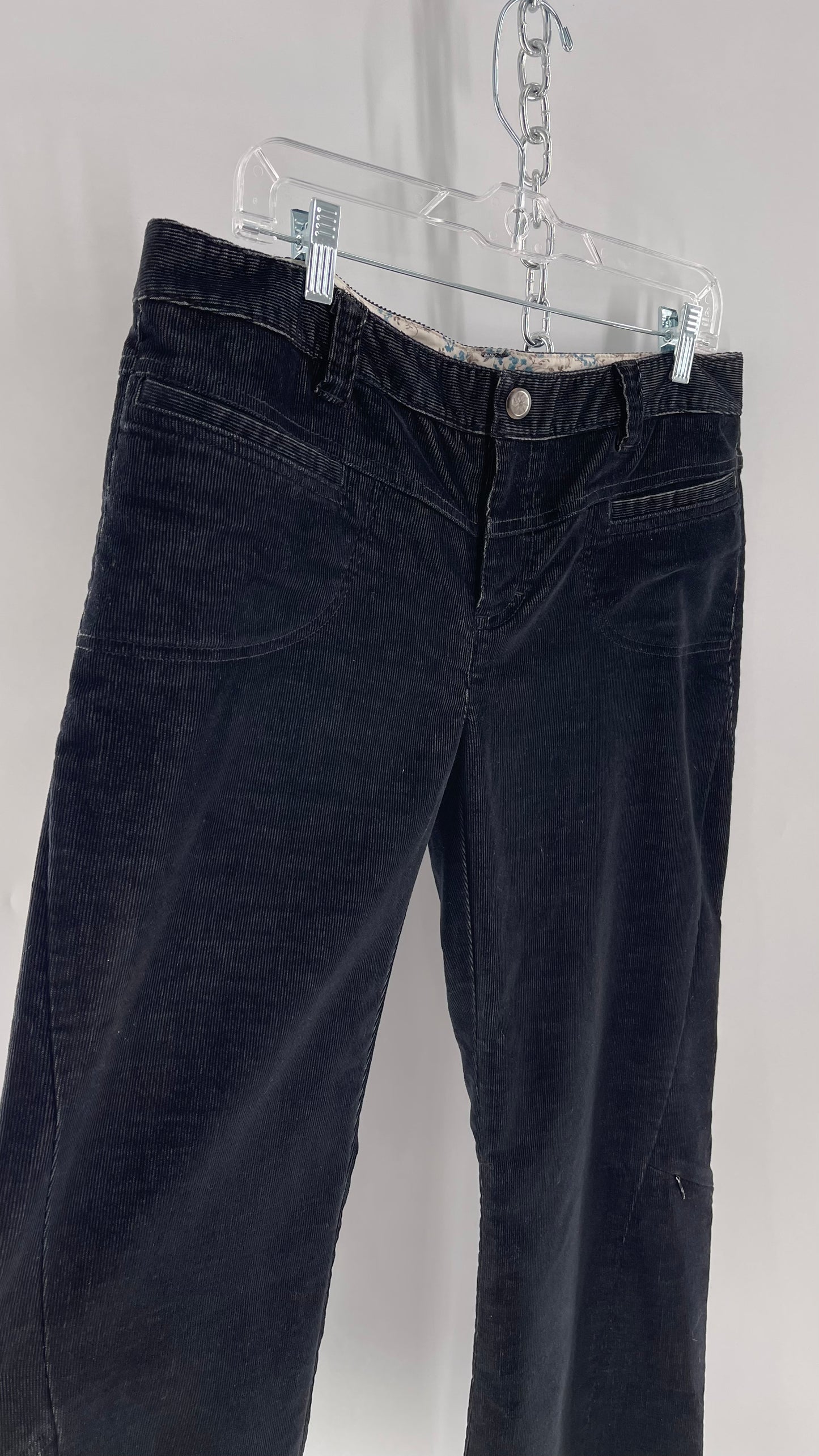 Athleta Black Flare Corduroy Pants (Size 14/L)