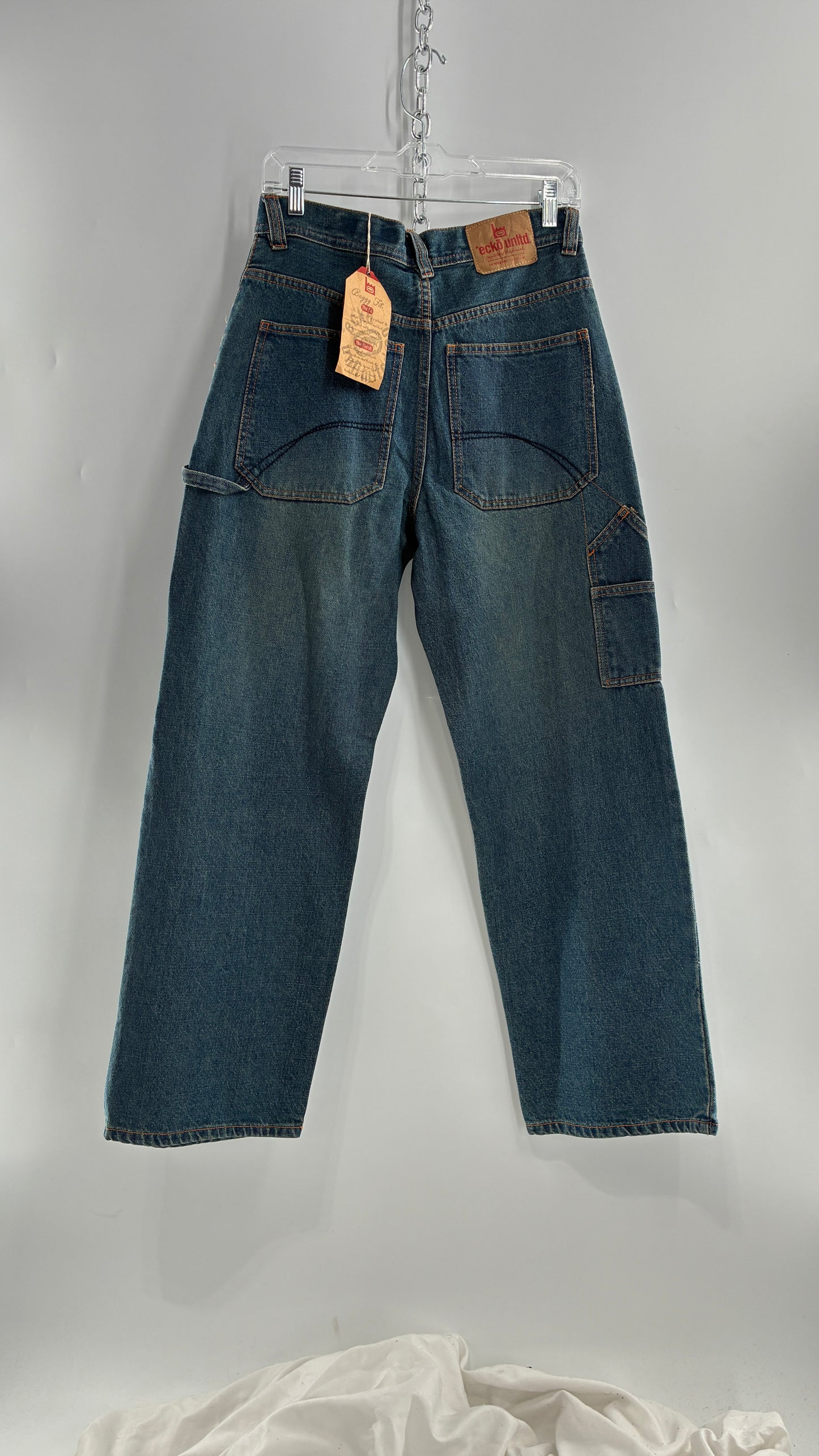 Deadstock Vintage Ecko Unlimited Baggy Fit Cargo Jeans (16Y)