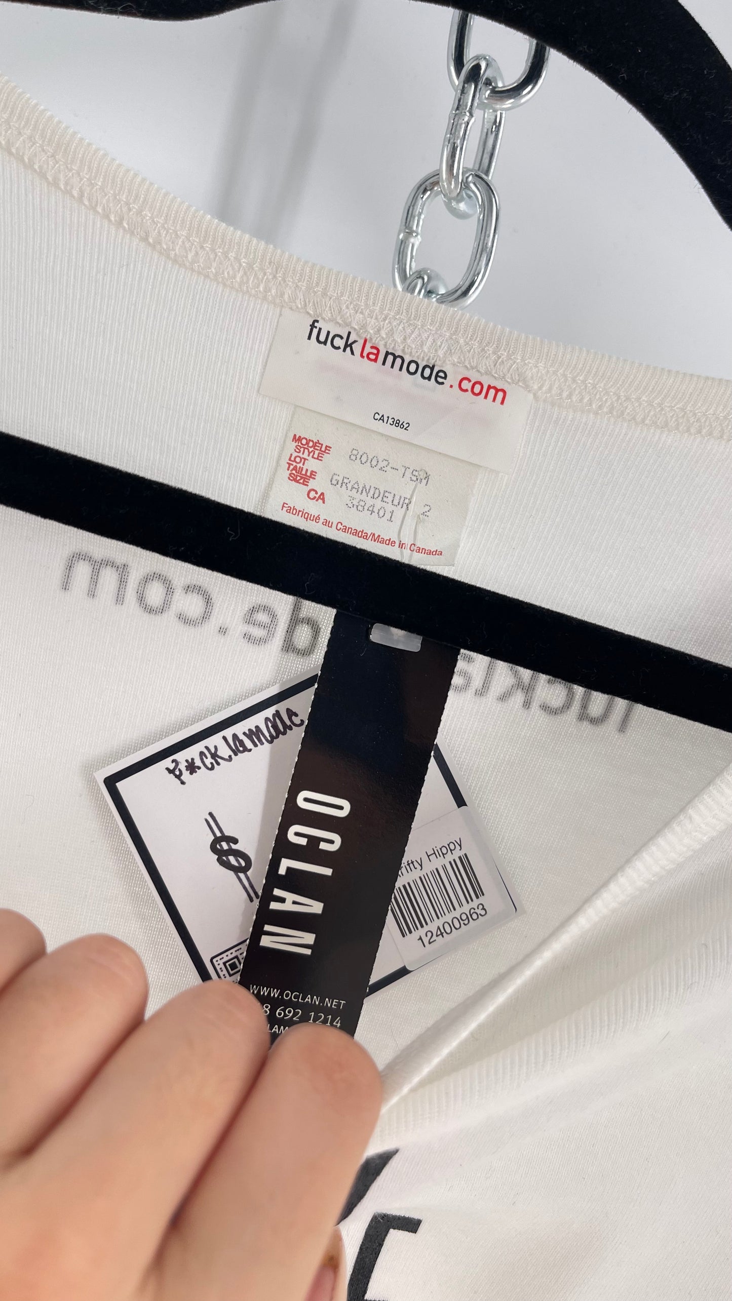 Deadstock Vintage Fuck La Mode T Shirt with Tags Attached (Large)