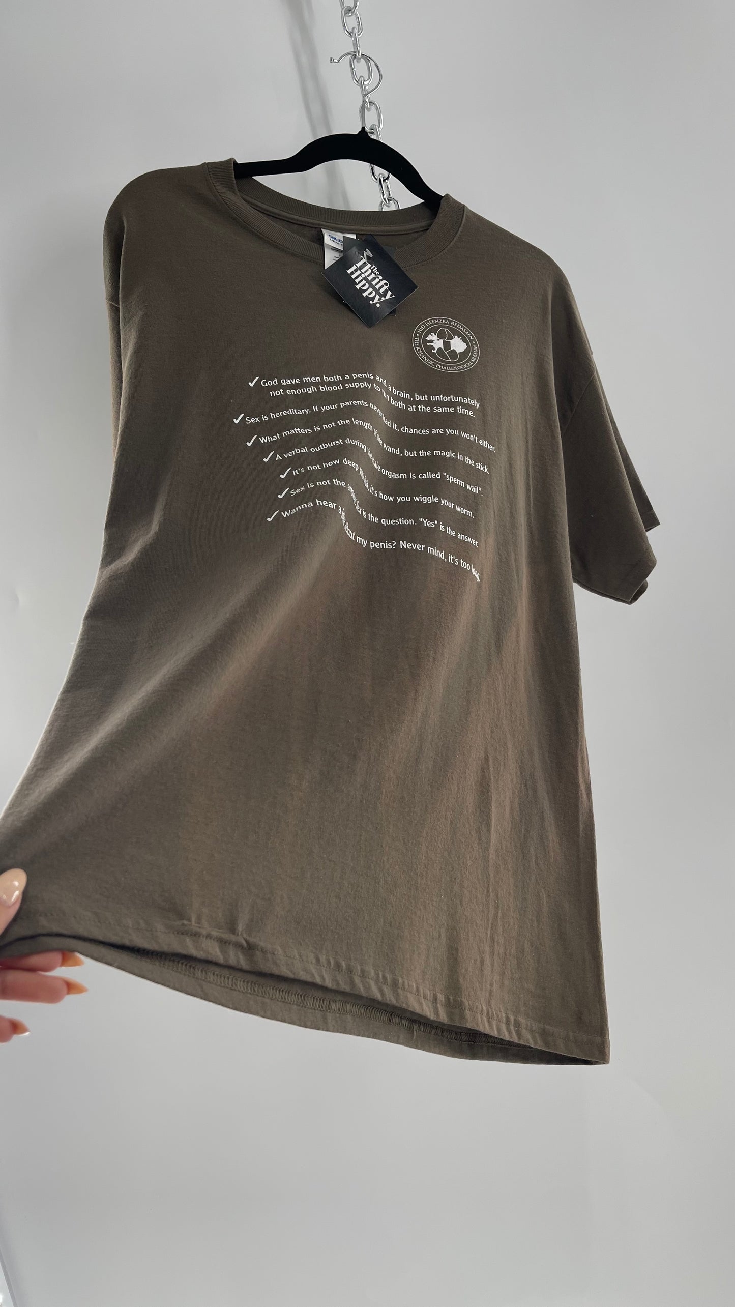 Vintage Icelandic Penis Museum T Shirt with Tags (Large)
