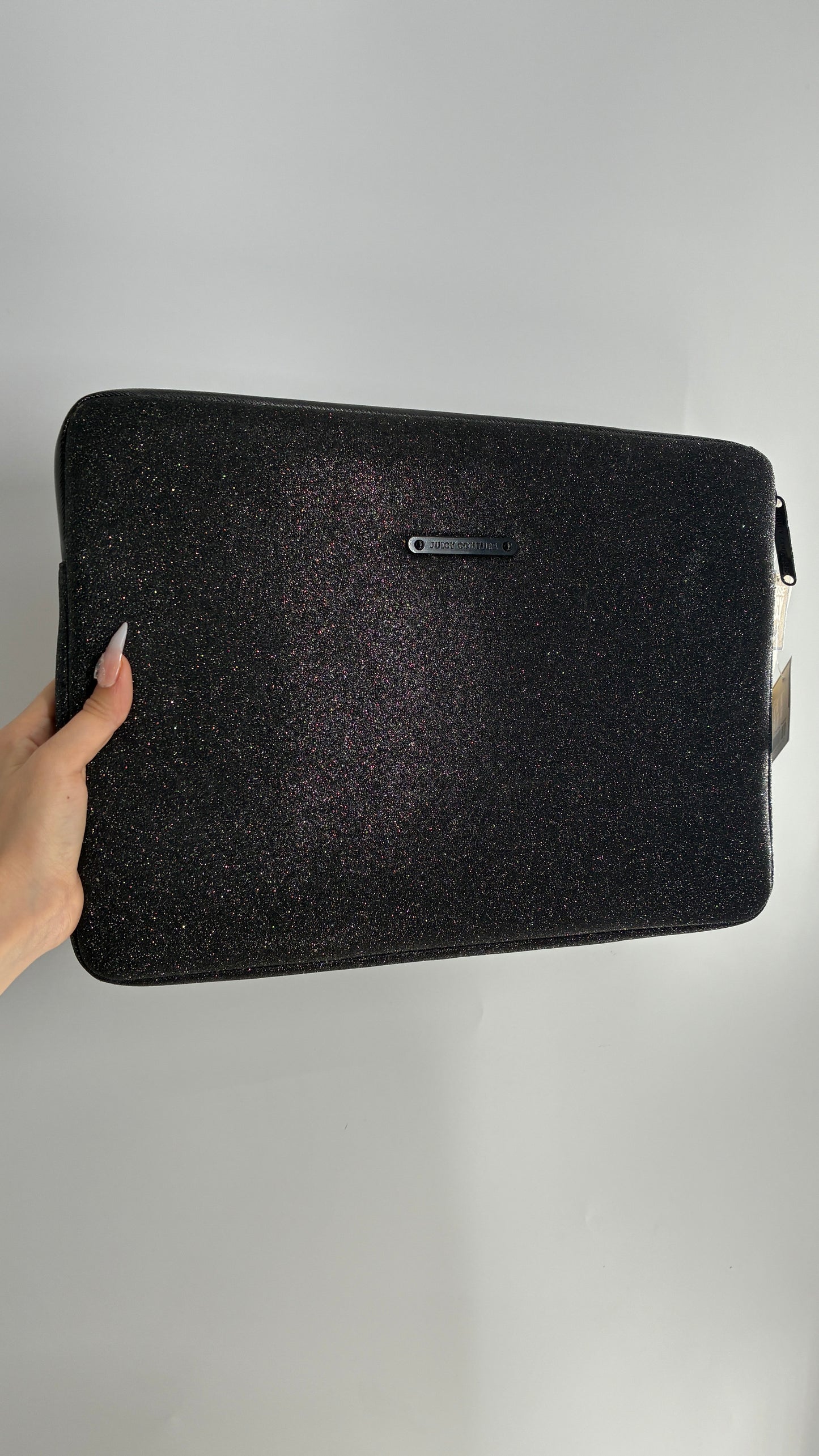Vintage JUICY COUTURE Black Glitter Laptop Case with Tags Attached