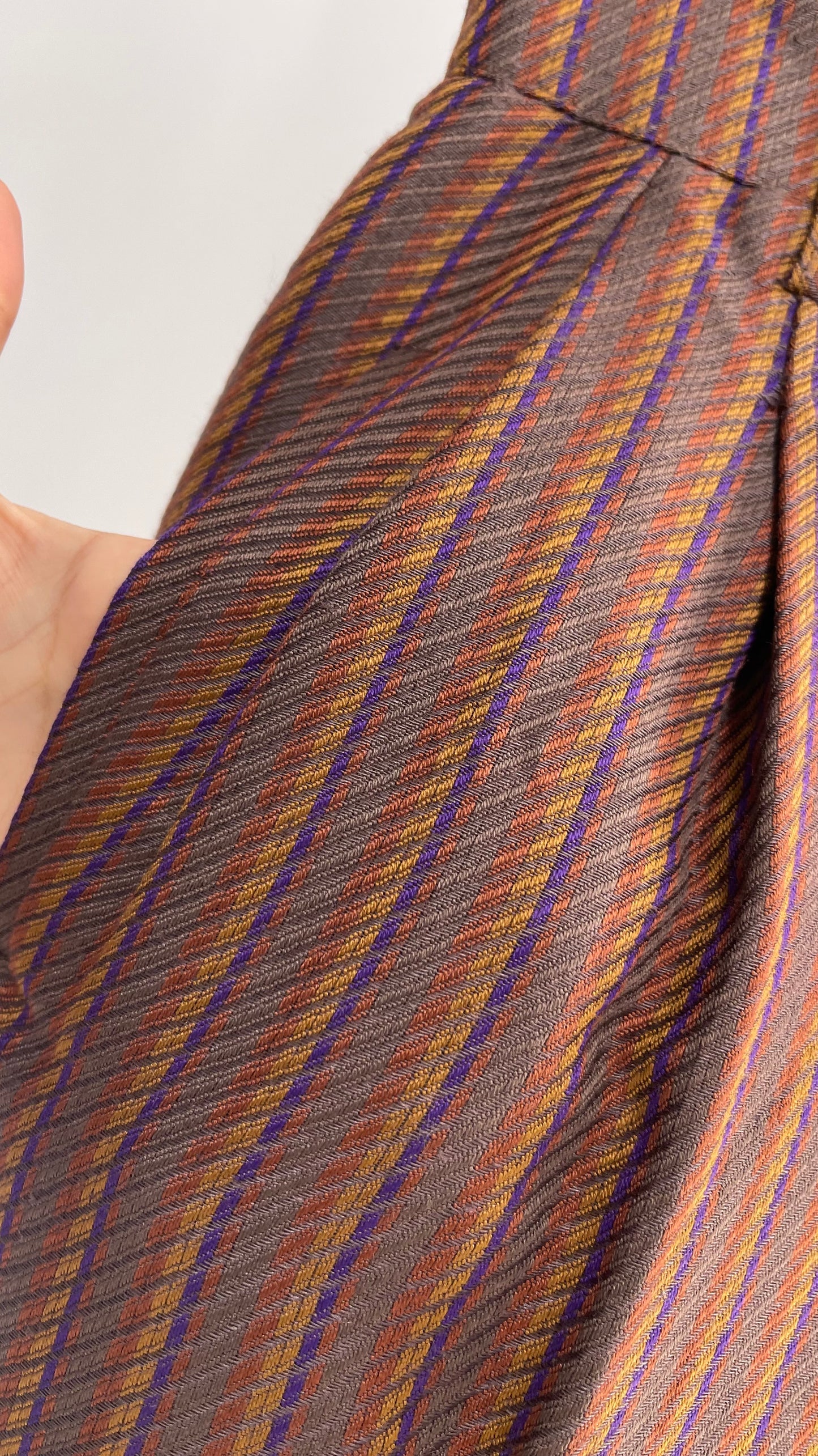 Vintage High Waisted Striped Trouser (2)