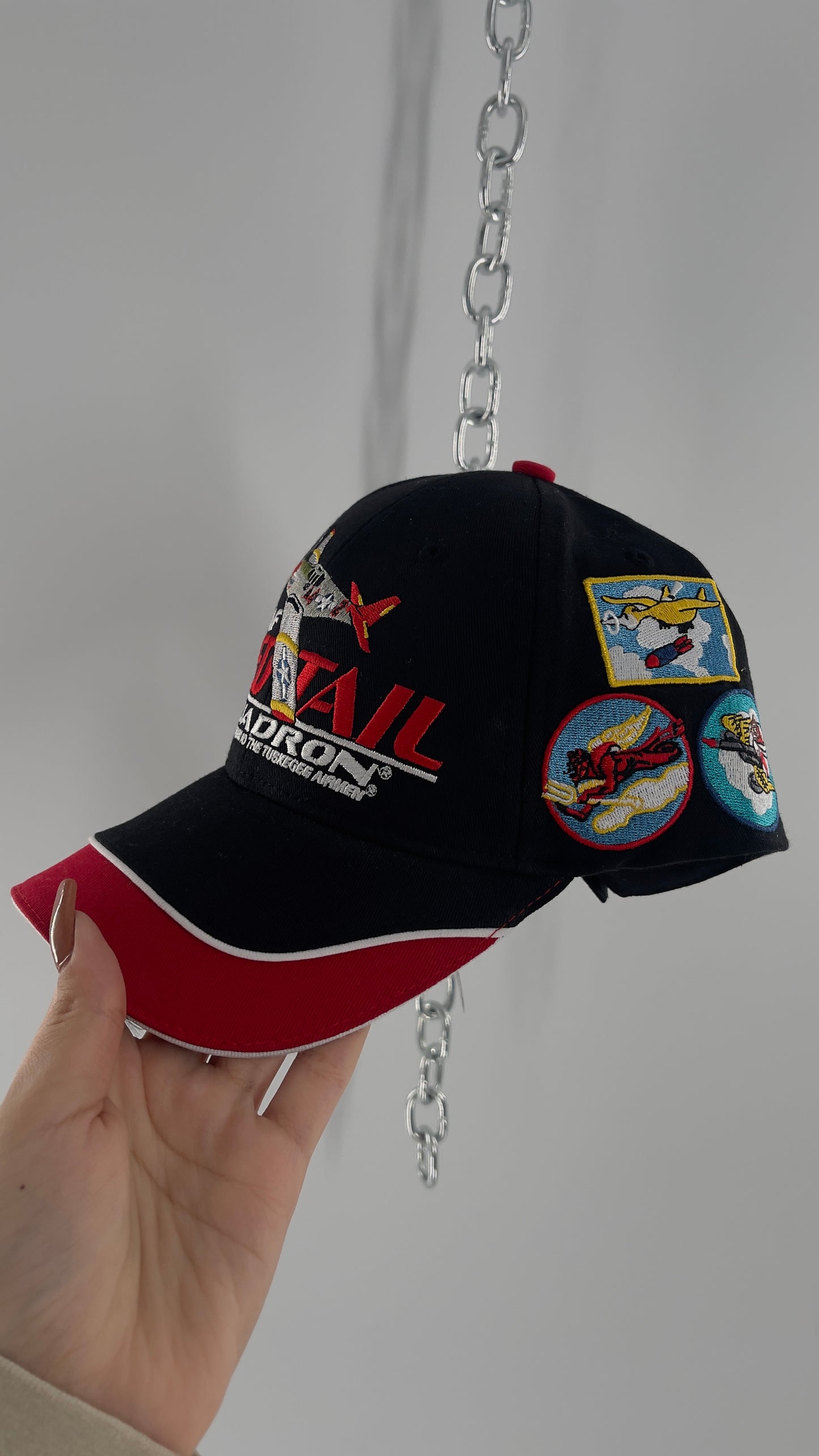 Vintage CAF Redtail Squadron Badge Patch Baseball Hat
