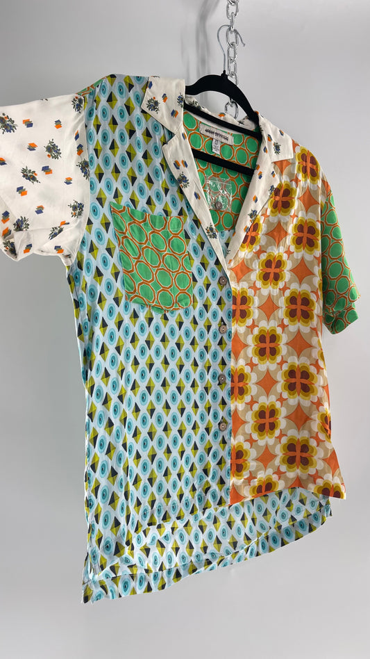 Urban Outfitters 70s Patterned Men’s Button Up (XS)