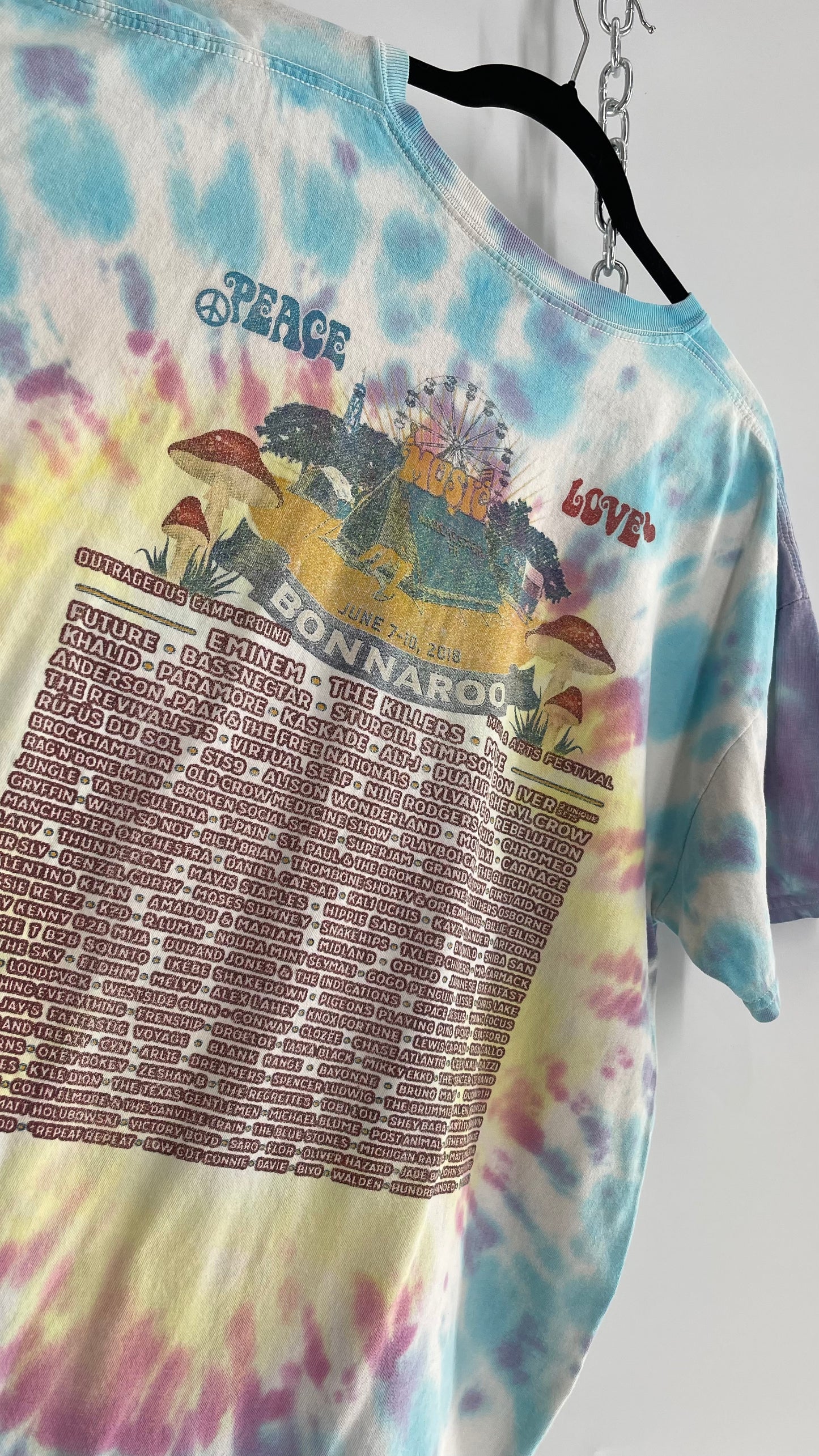 2018 Tie Dye Bonaroo Festival Concert T Shirts (XL)