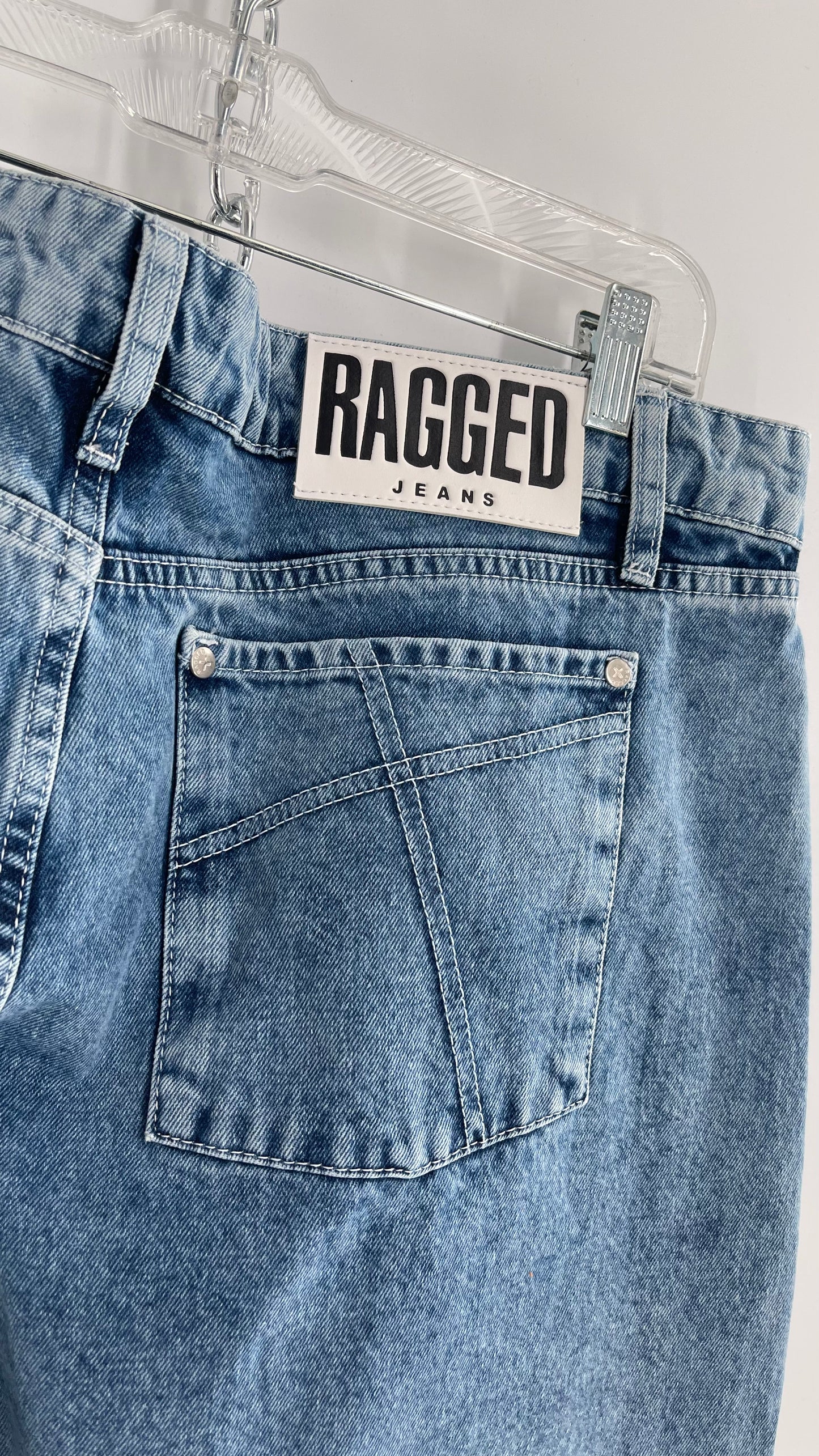 Ragged Priest Light Wash Straight Leg Jeans (36)