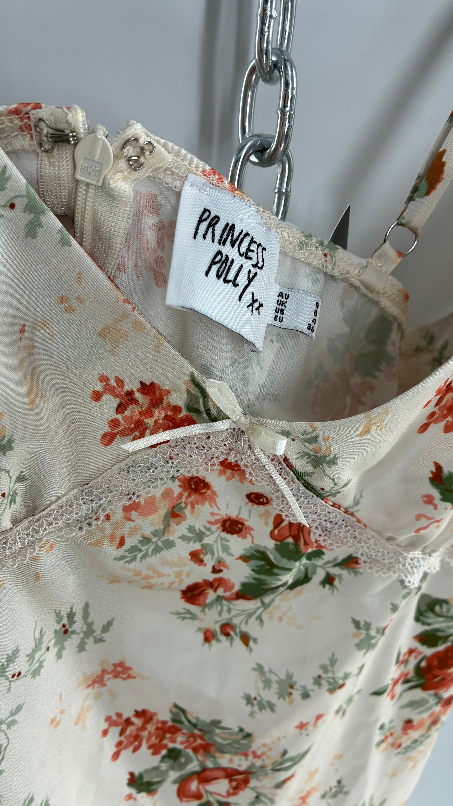 Princess Polly Floral Handkerchief Hem Slip Dress (4)