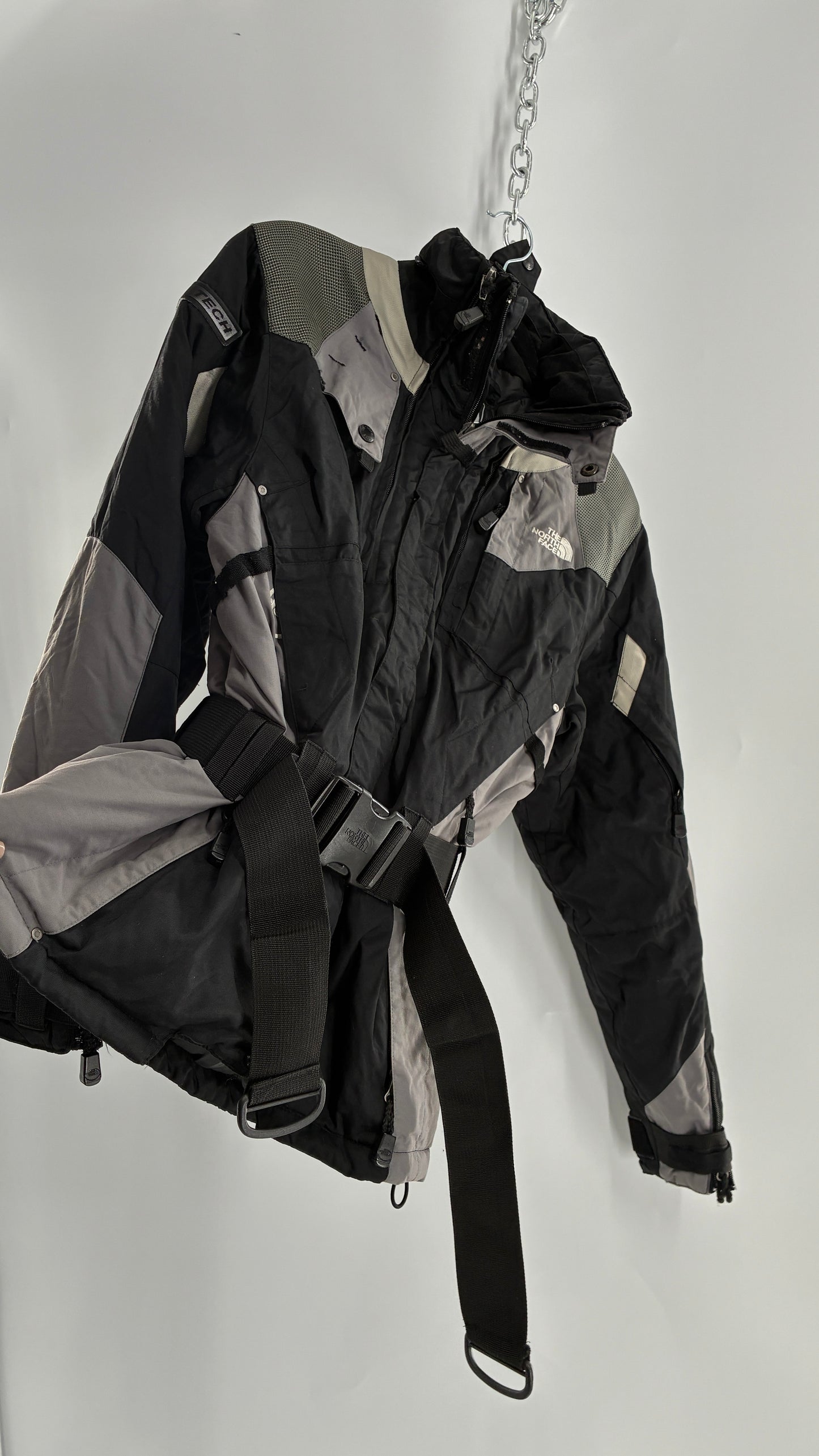 Vintage The North Face Steep Tech Women’s Waist Cinching Belted Ski Style Jacket (Medium)