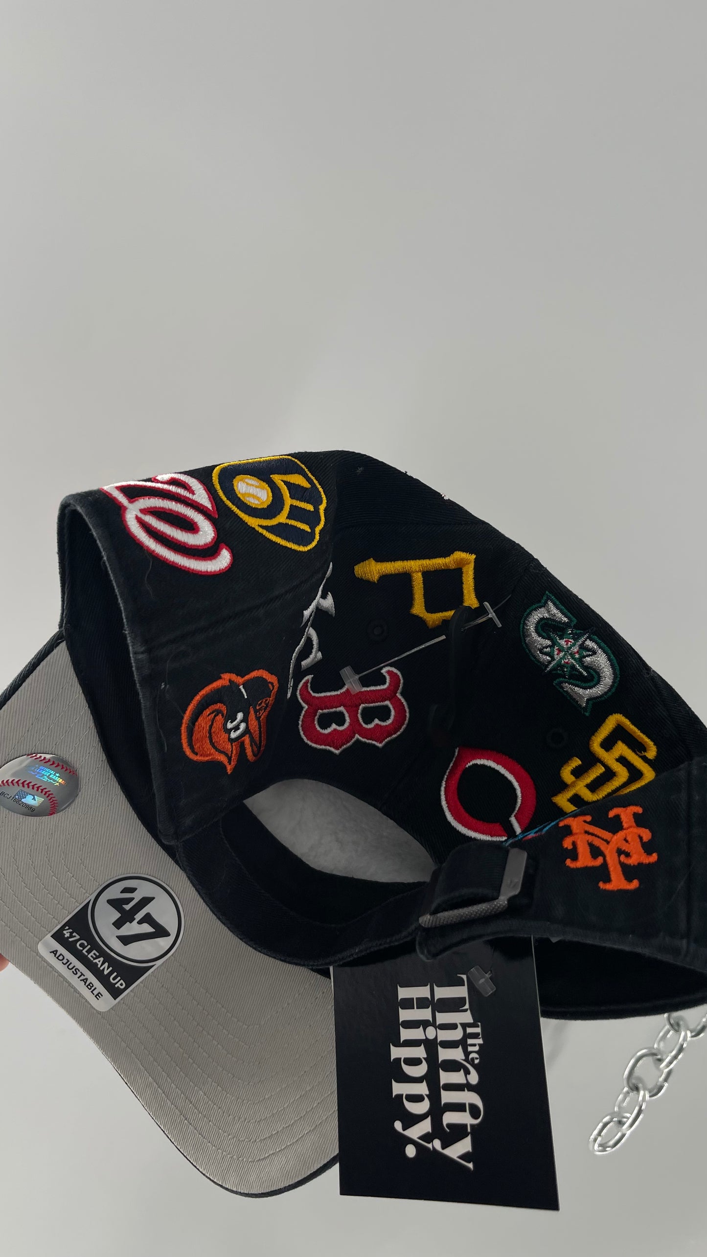 MLB Black Logo Baseball Hat