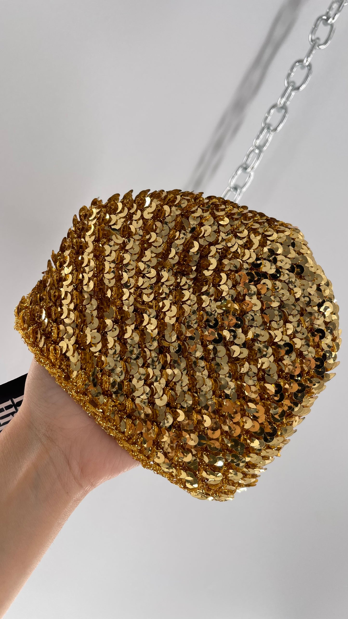 Vintage Gold Sequin Beanie