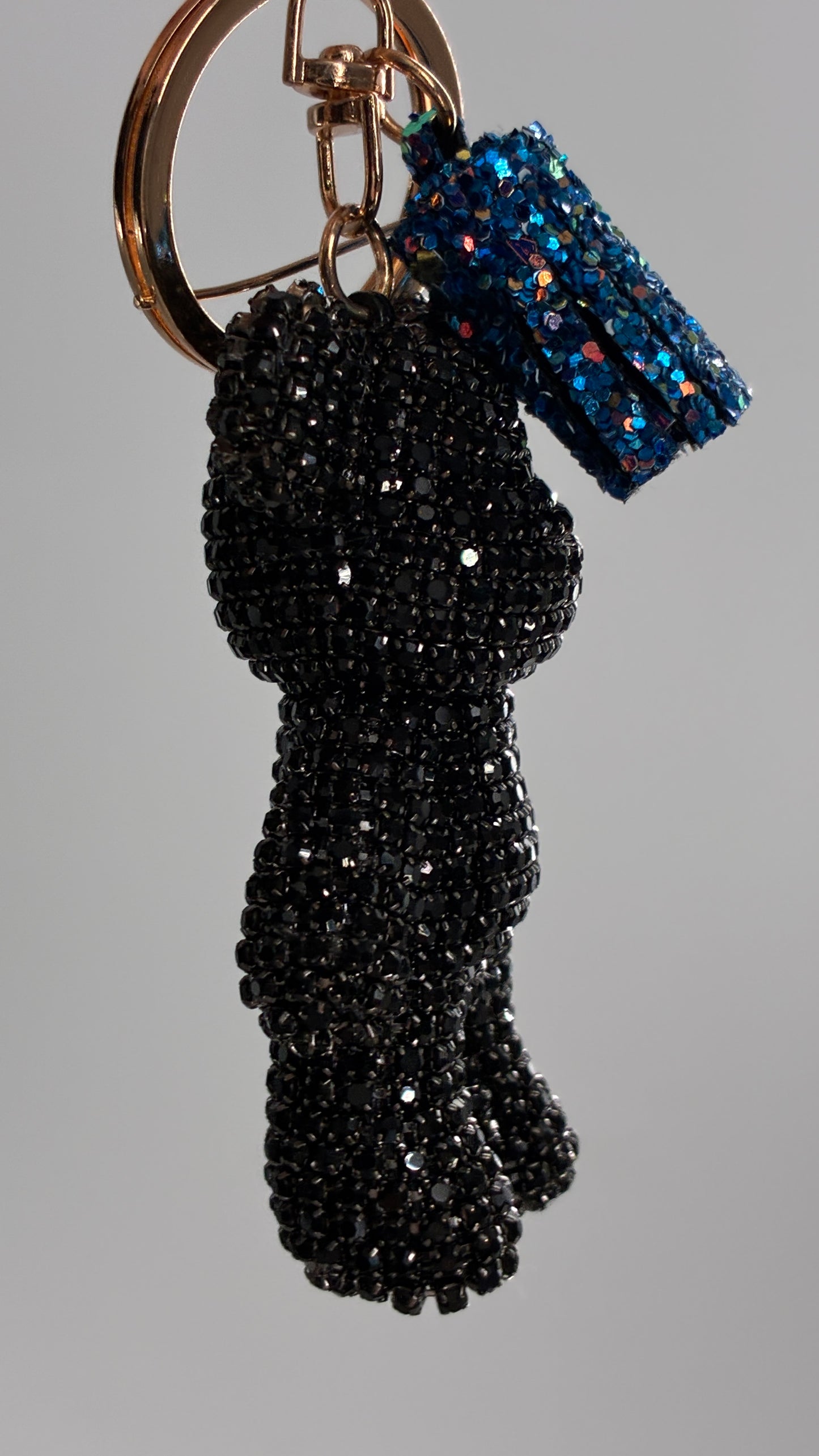 Bedazzled Bear Keychain