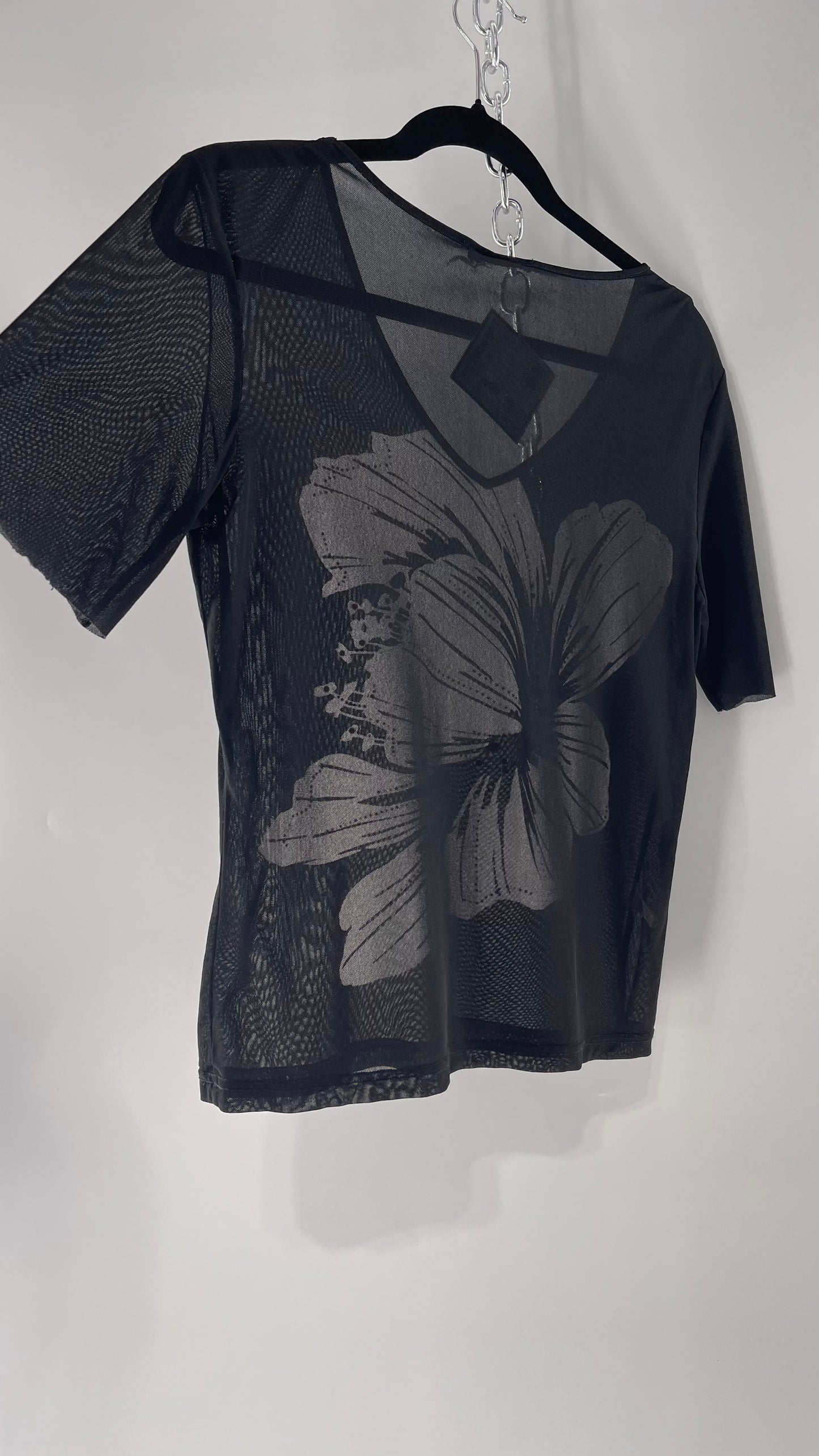 Vintage Bedazzled Mesh T (Medium)