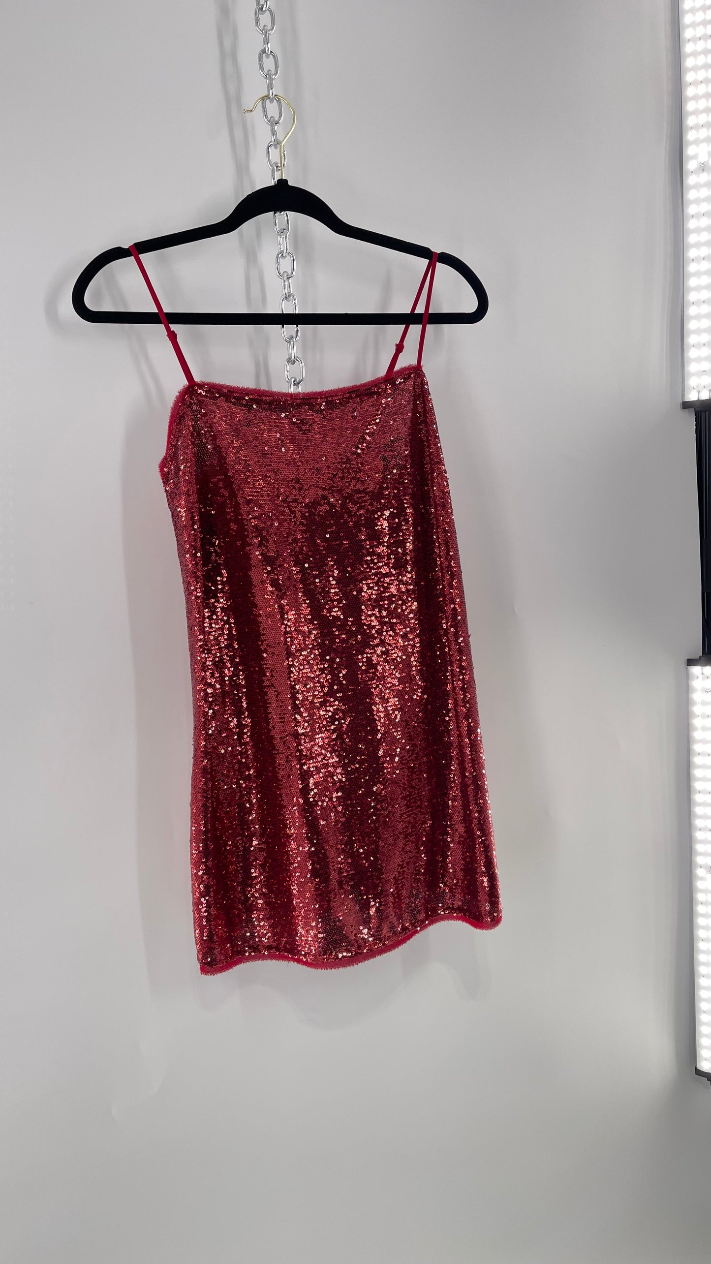 Free People Intimately Red Sequin Size XS
