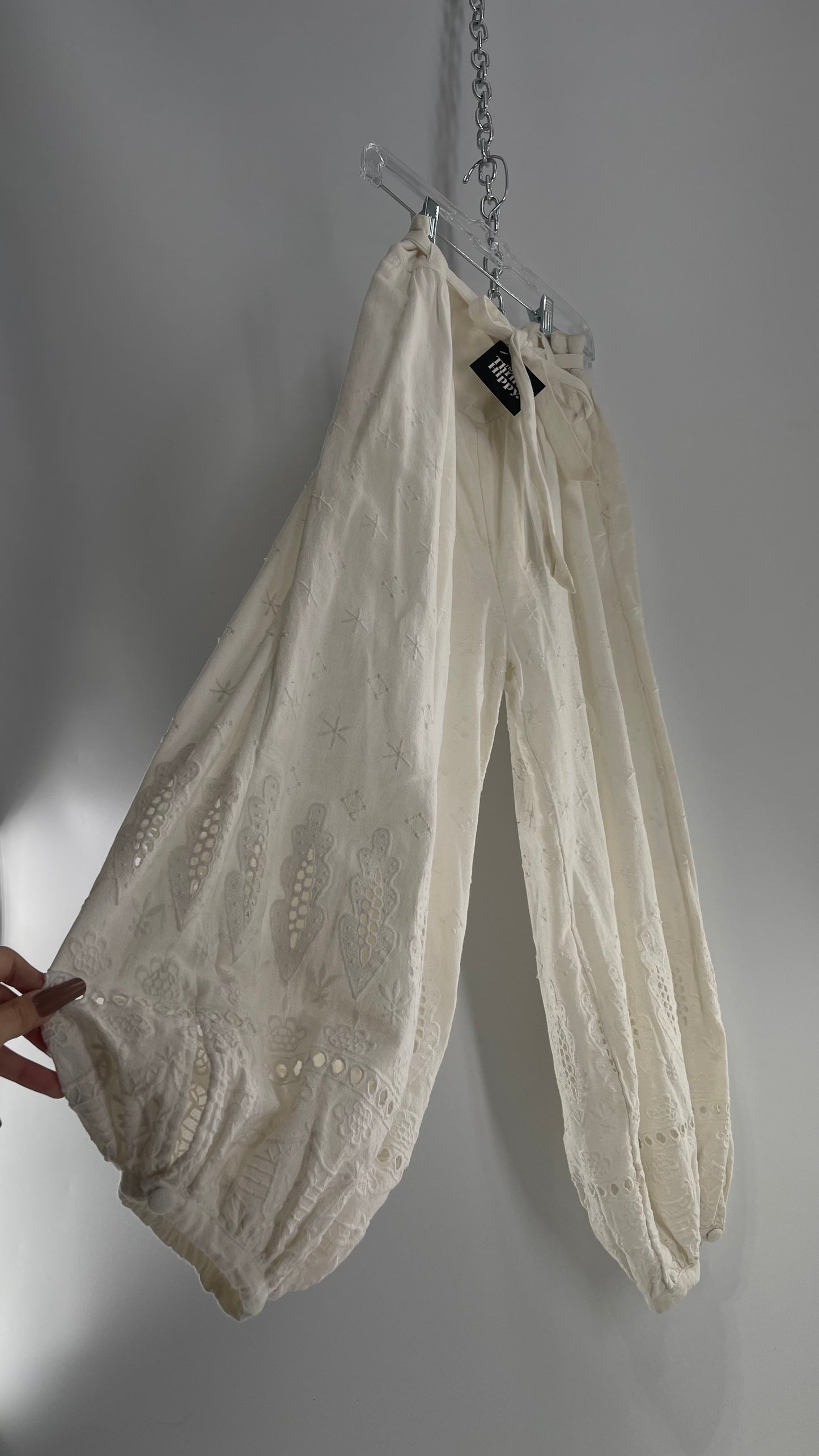 Free People Eyelet Cotton Gauze Embroidered Haram Pant (4)