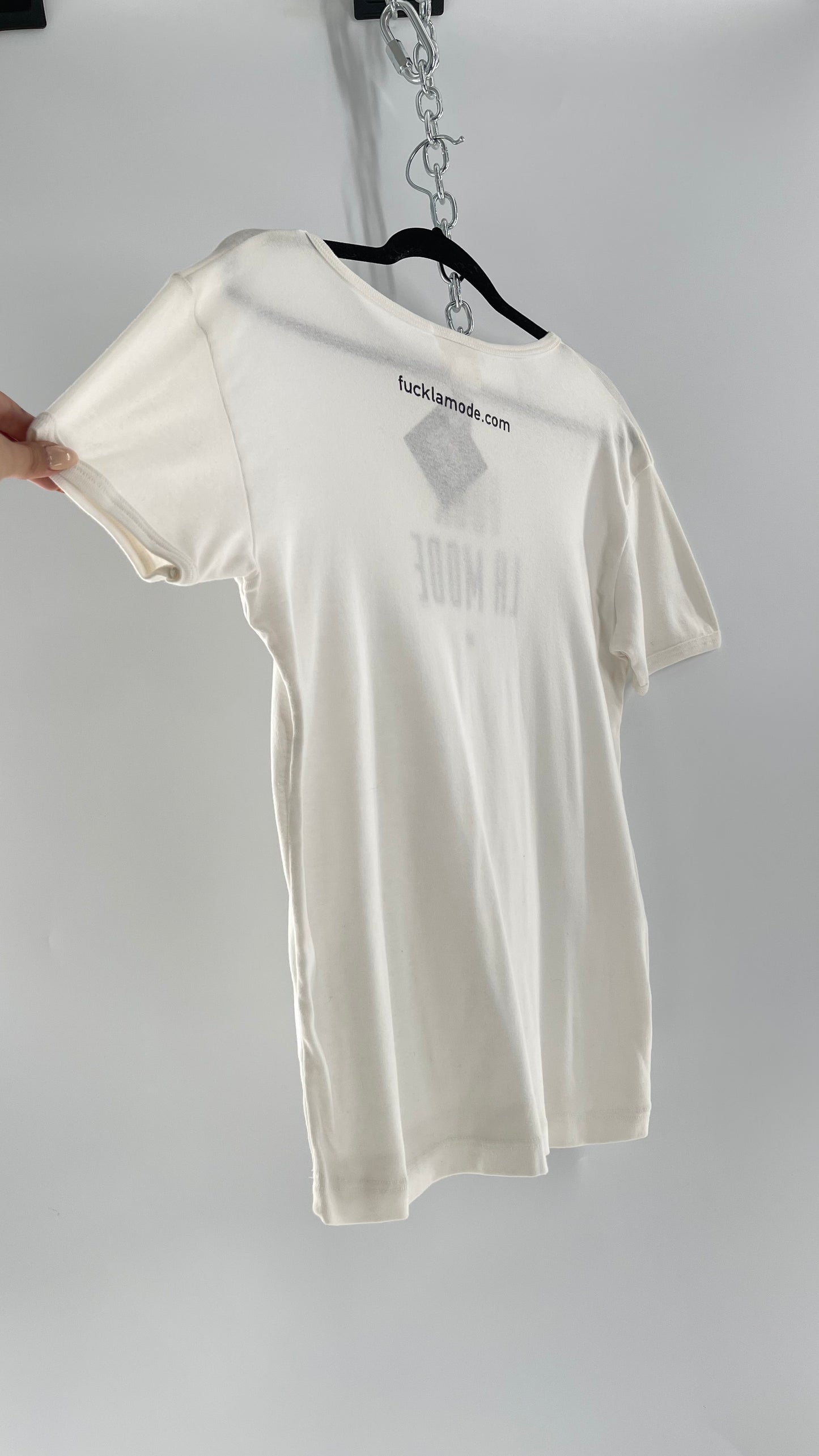 Deadstock Vintage Fuck La Mode T Shirt with Tags Attached (Large)