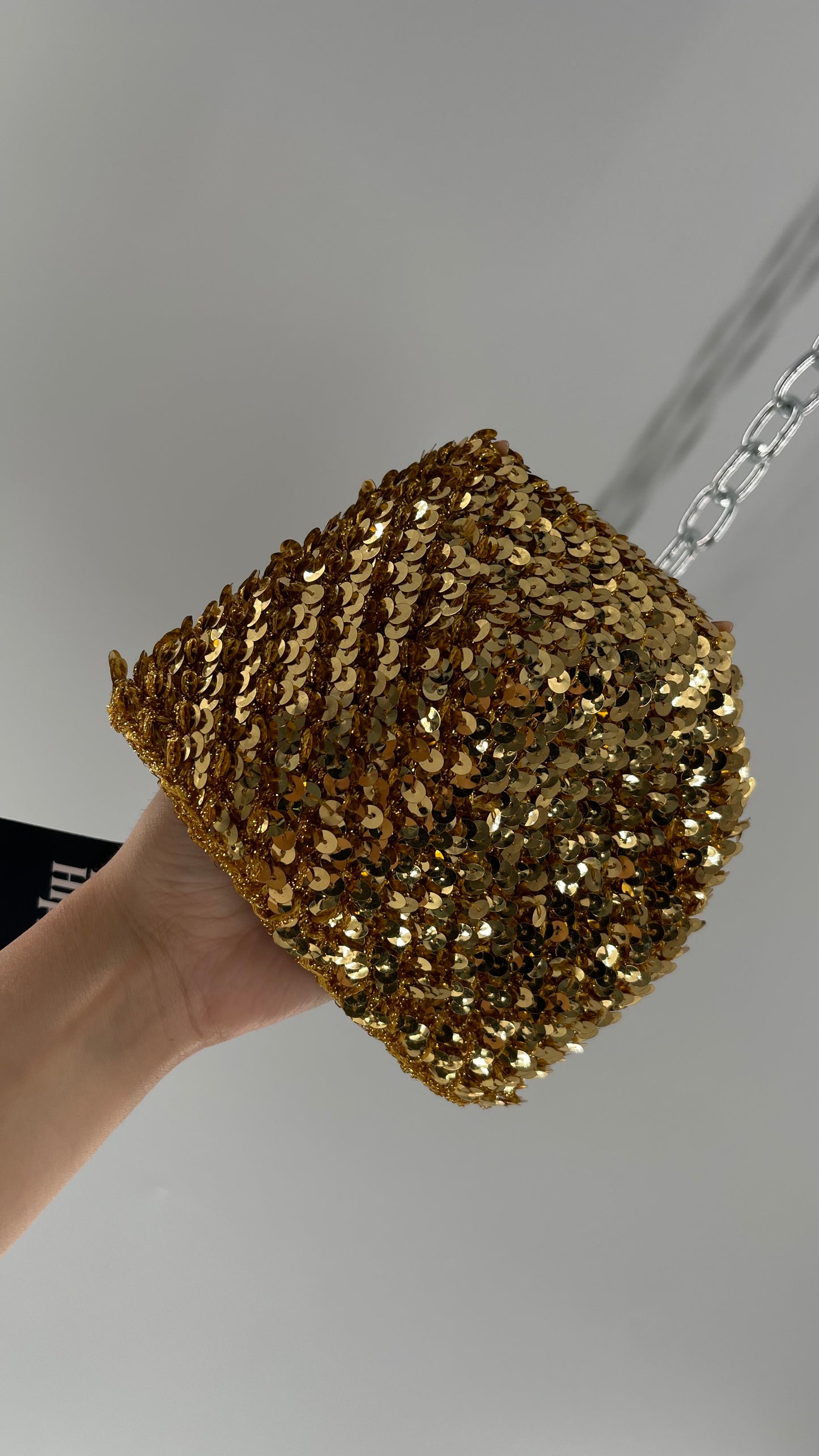 Vintage Gold Sequin Beanie