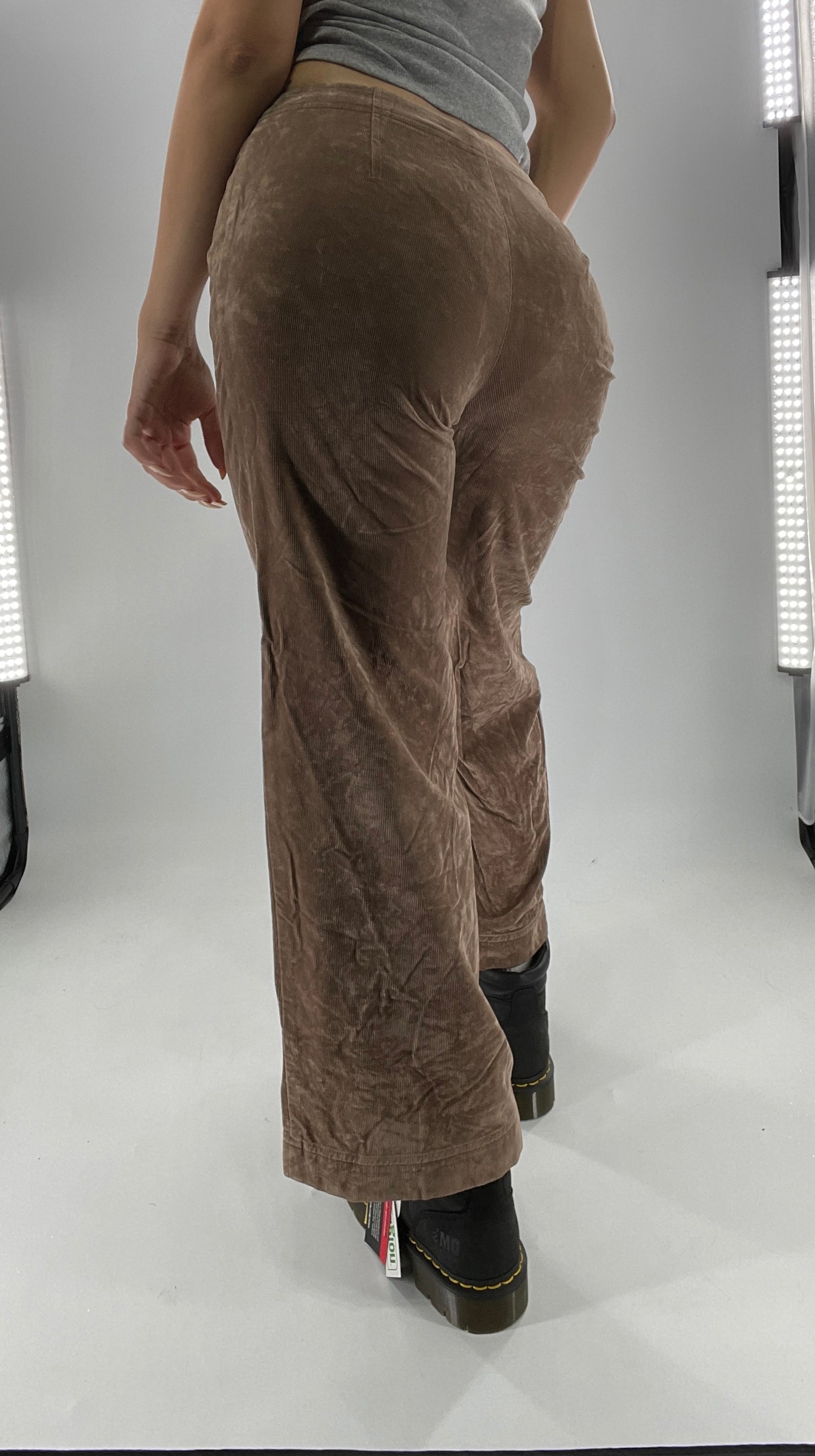 Vintage Crushed Corduroy Cropped Straight Leg Trouser J JILL (2P)