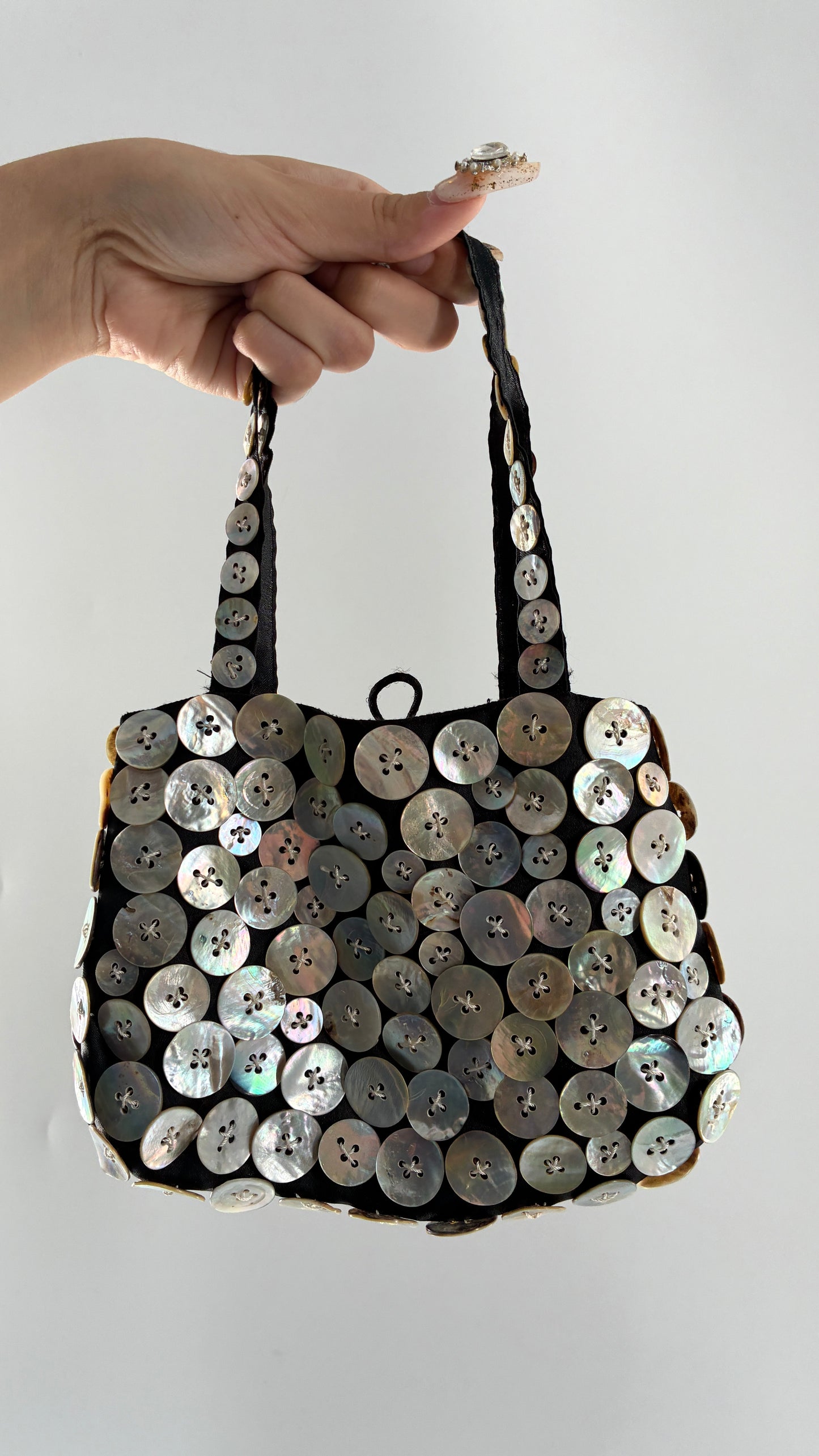 Vintage HIP CHICKS SAIGON Button Itty Bitty Bag