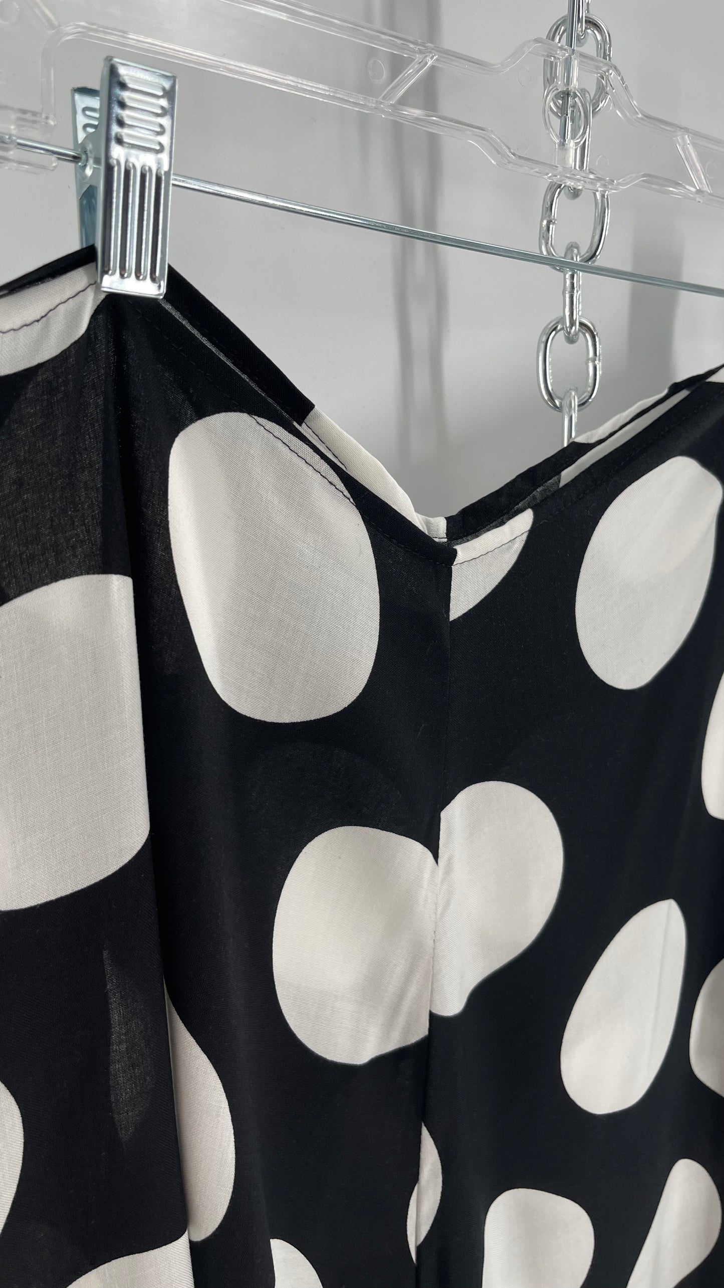 Handmade 9 in 1 Black/White Polka Dot Jumpsuit (One Size) •AS SEEN ON TIKTOK•