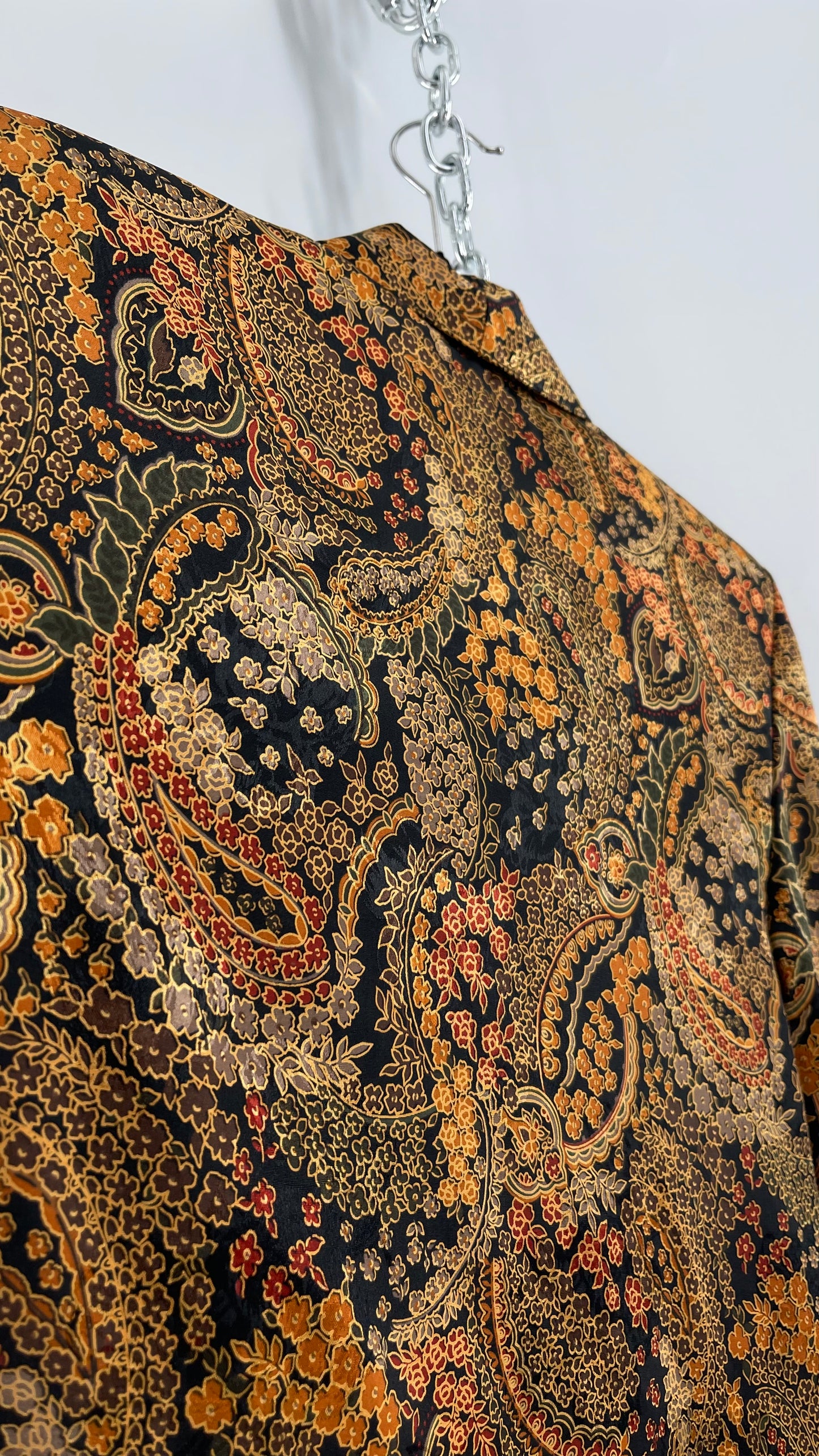 Vintage Kensington 100% Silk Blazer (Medium)