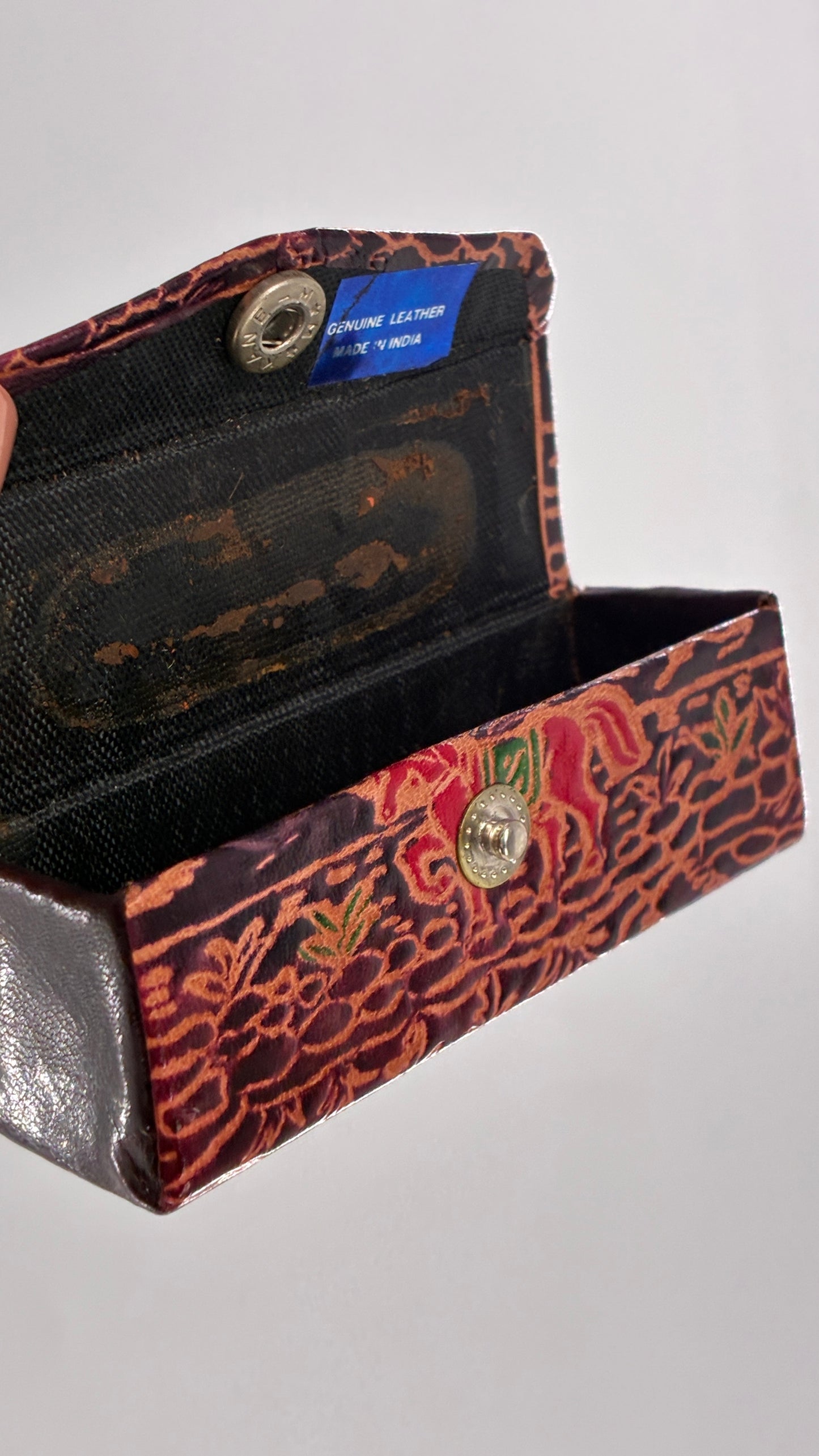 Vintage 1980s I ♥️ NEW YORK Leather Lipstick Case