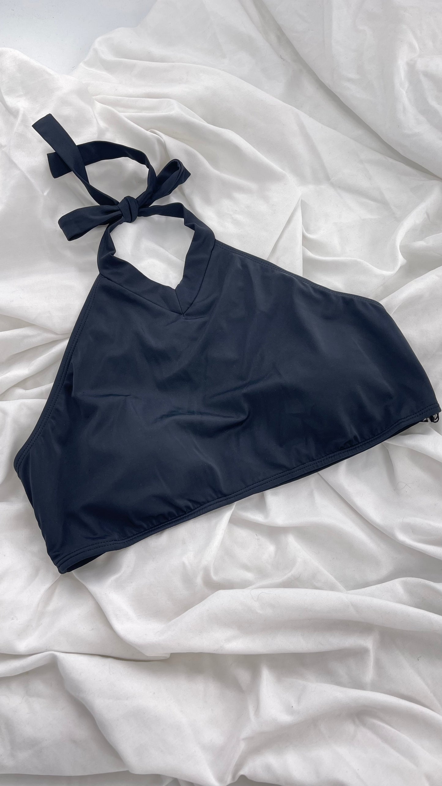 Pacsun LA Hearts Black Halter Swim Top (Large)