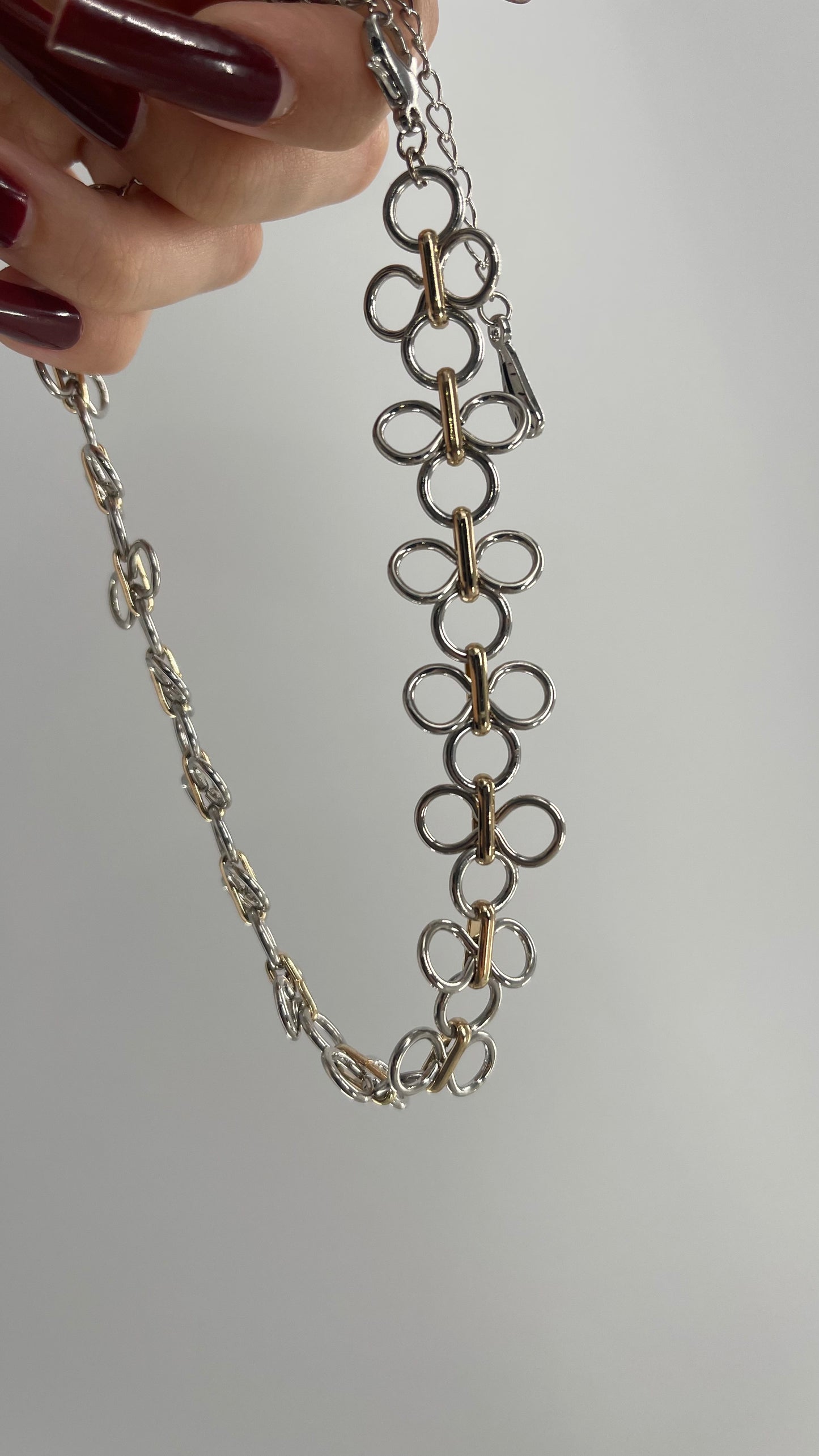 Free People Mixed Metal, Gold and Silver Choker Necklace