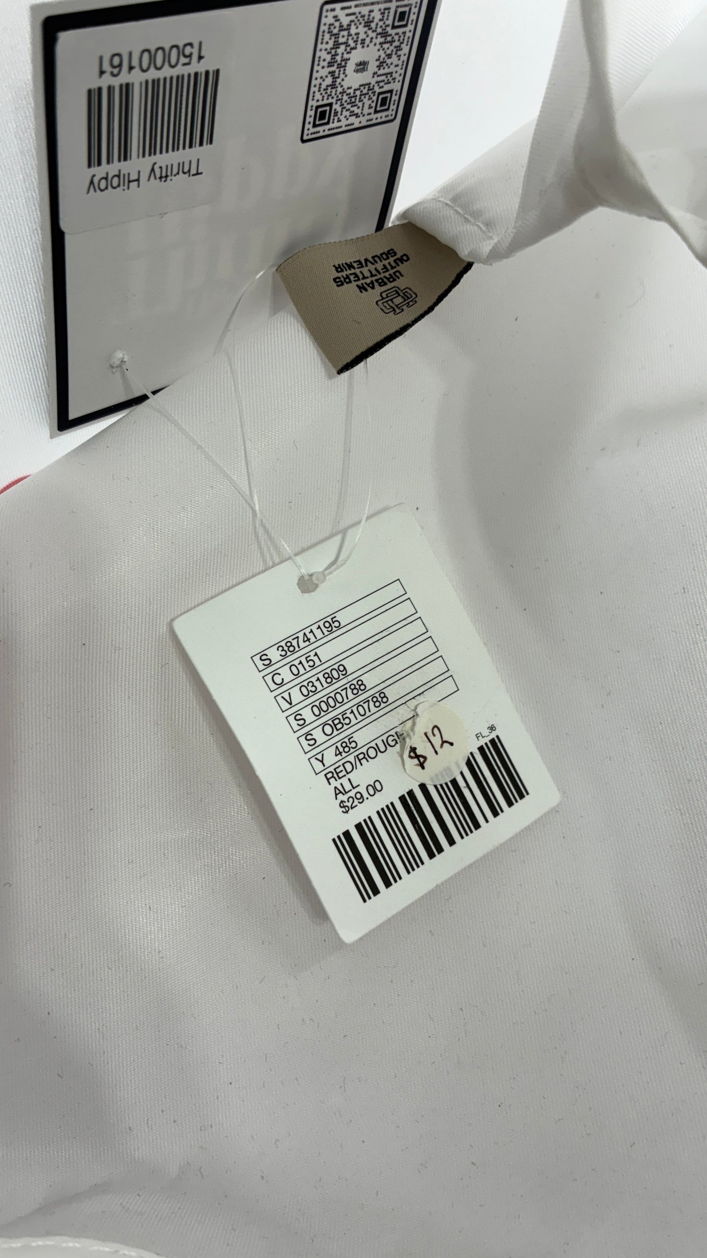 Urban Outfitters White Take Out Thank You Reusable Tote Bag with Tags Attached