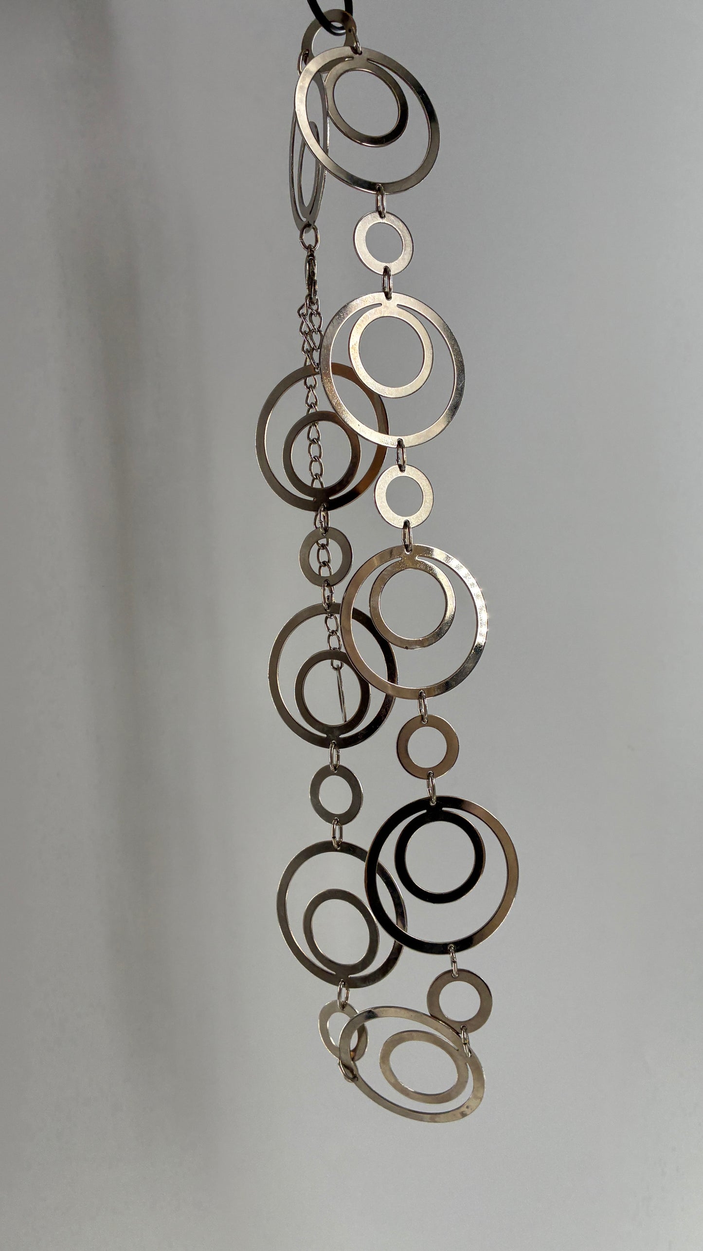 Vintage Disco Style Metal Circle Belt