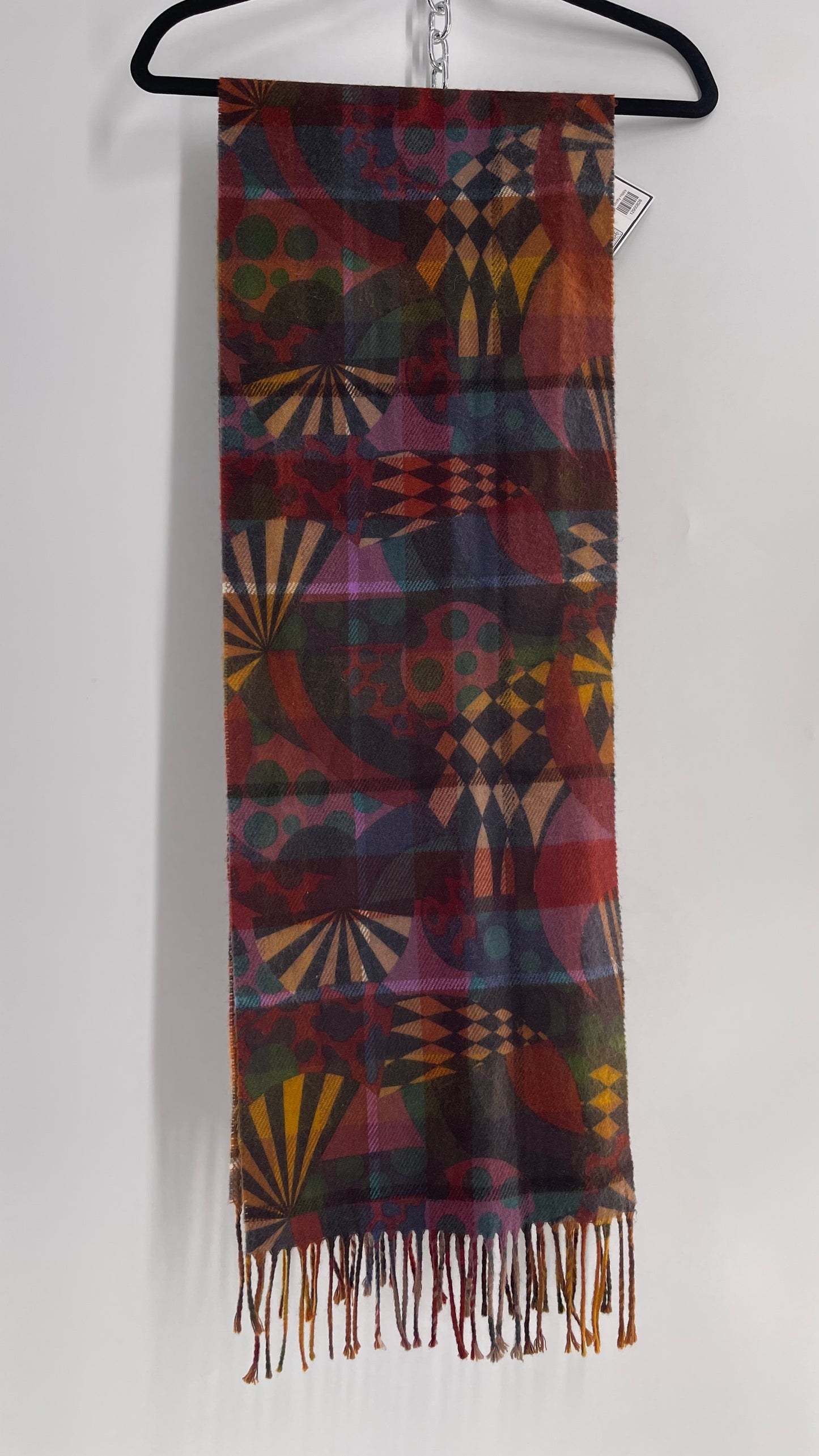 Vintage FENDI Abstract Autumnal Tone Scarf, Unauthenticated