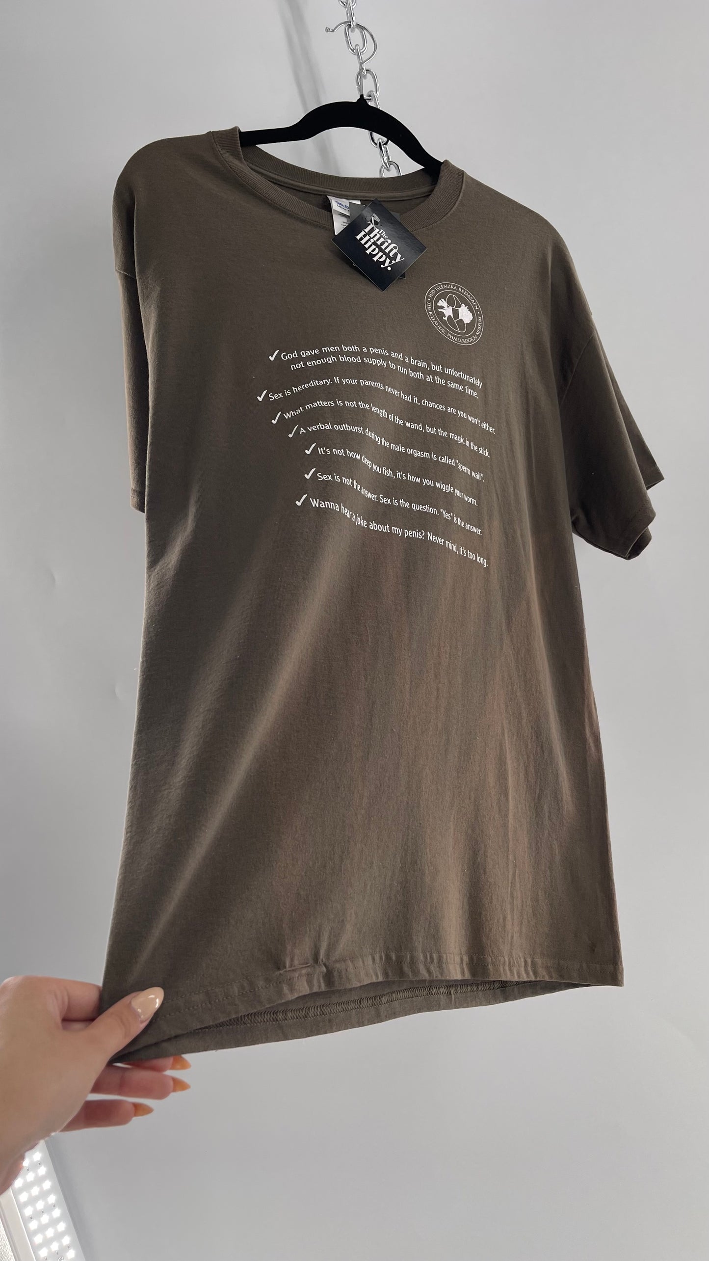 Vintage Icelandic Penis Museum T Shirt with Tags (Large)