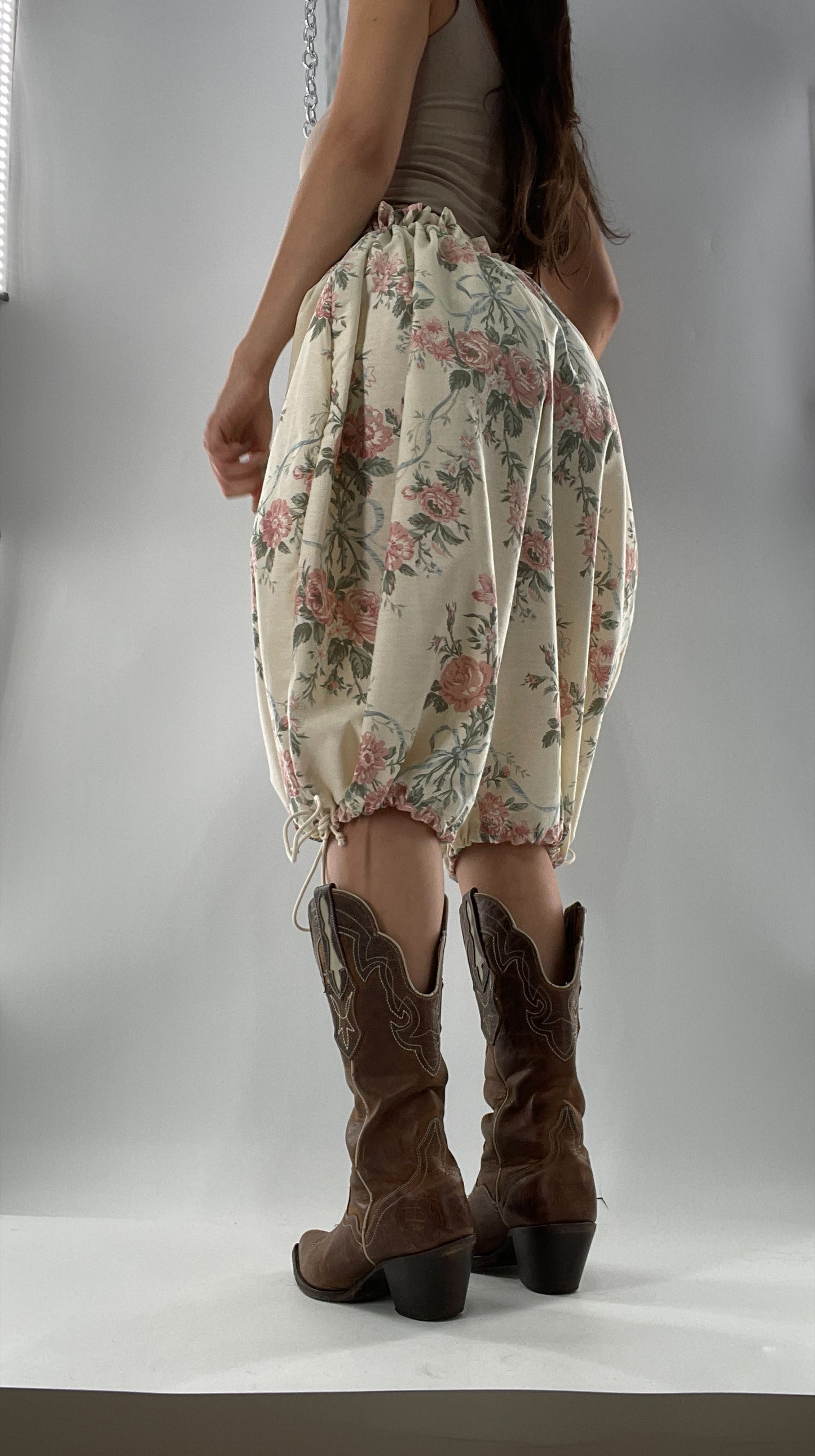 Custom Vintage Cottage Short/Capri Oversized or Cinched (One Size)
