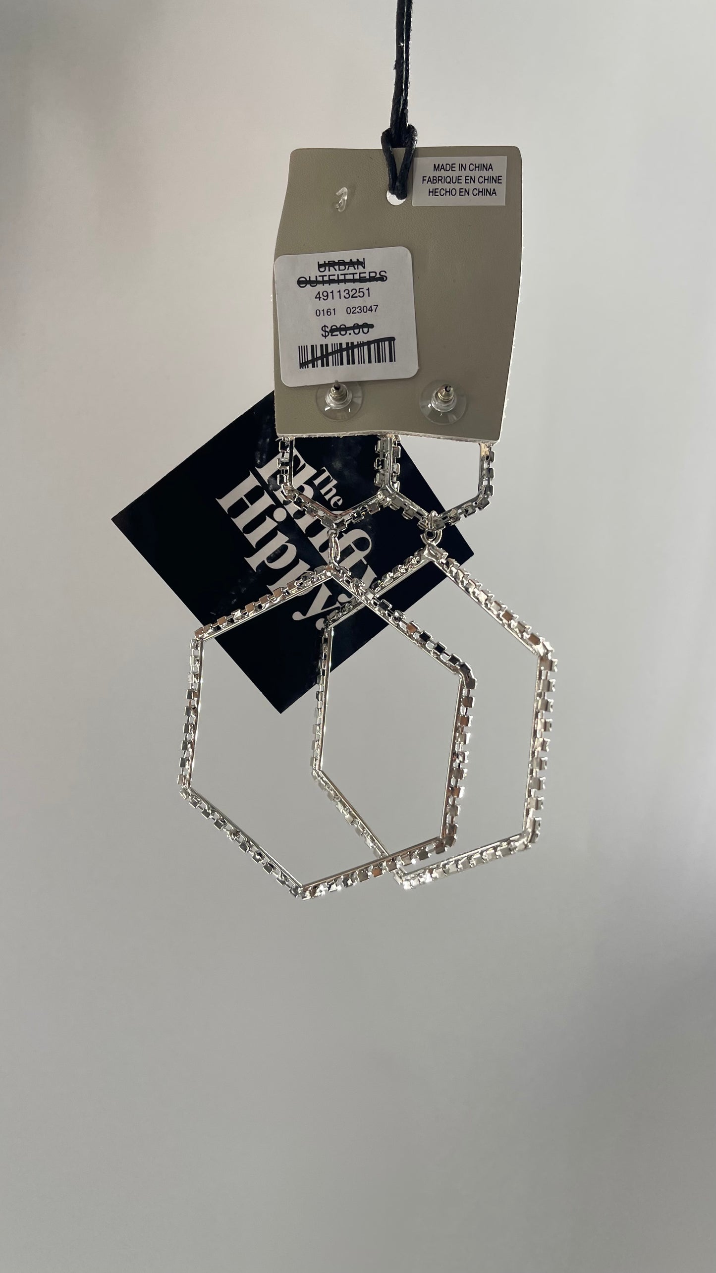 Urban Outfitters Crystal Hexagon Selena Statement Earing