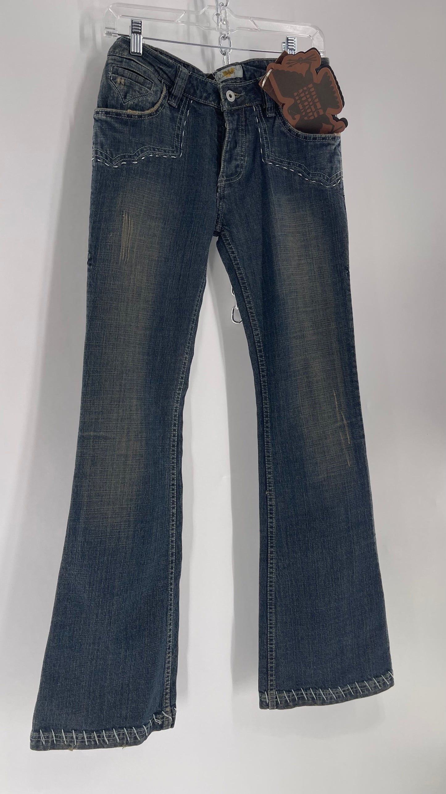 Antik Denim Embroidered Pocket Kick Flares with Western Bum Stitching (28)