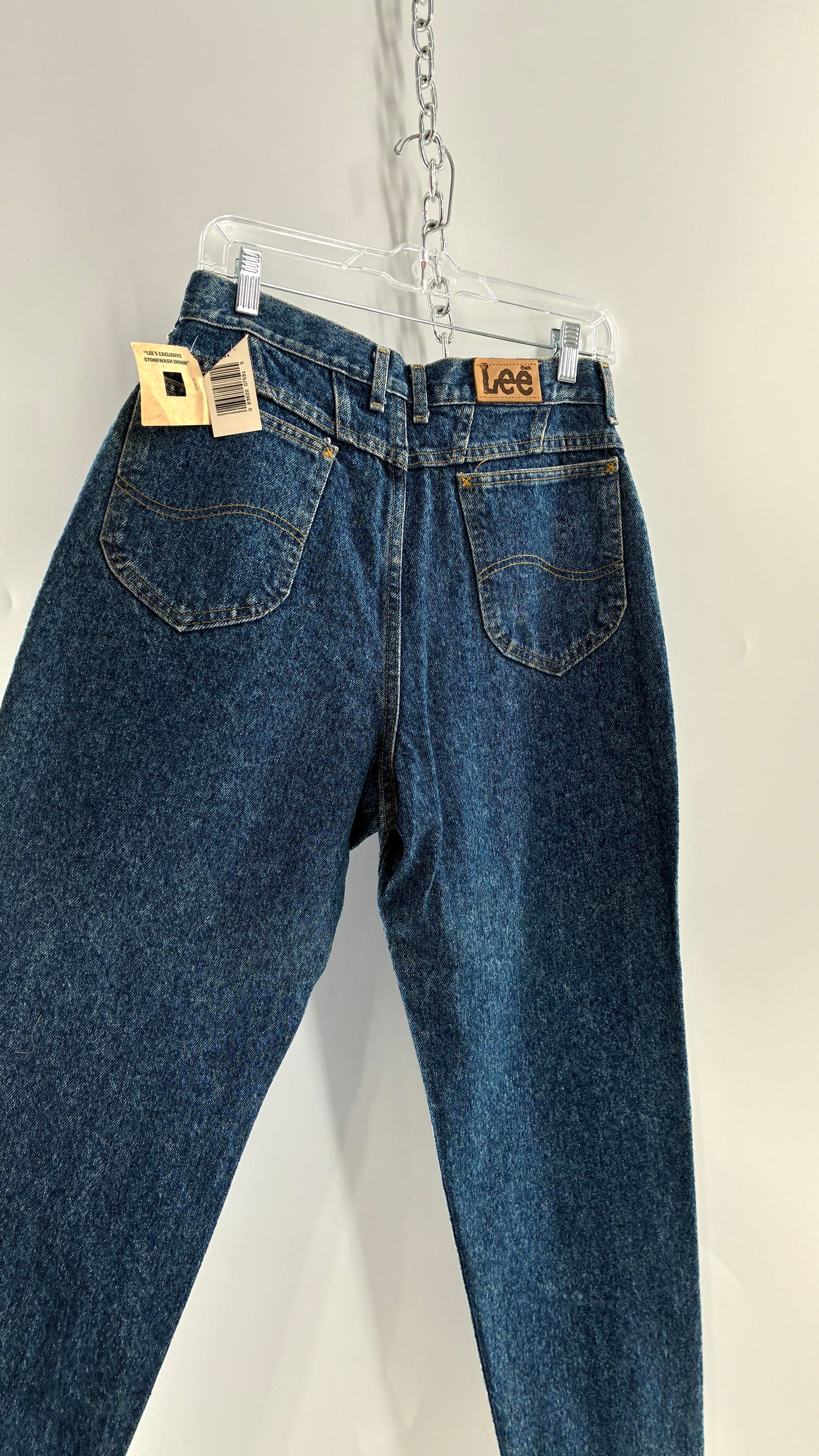 Deadstock Vintage 1980s Lee Stone Wash Mom Jean (12P)