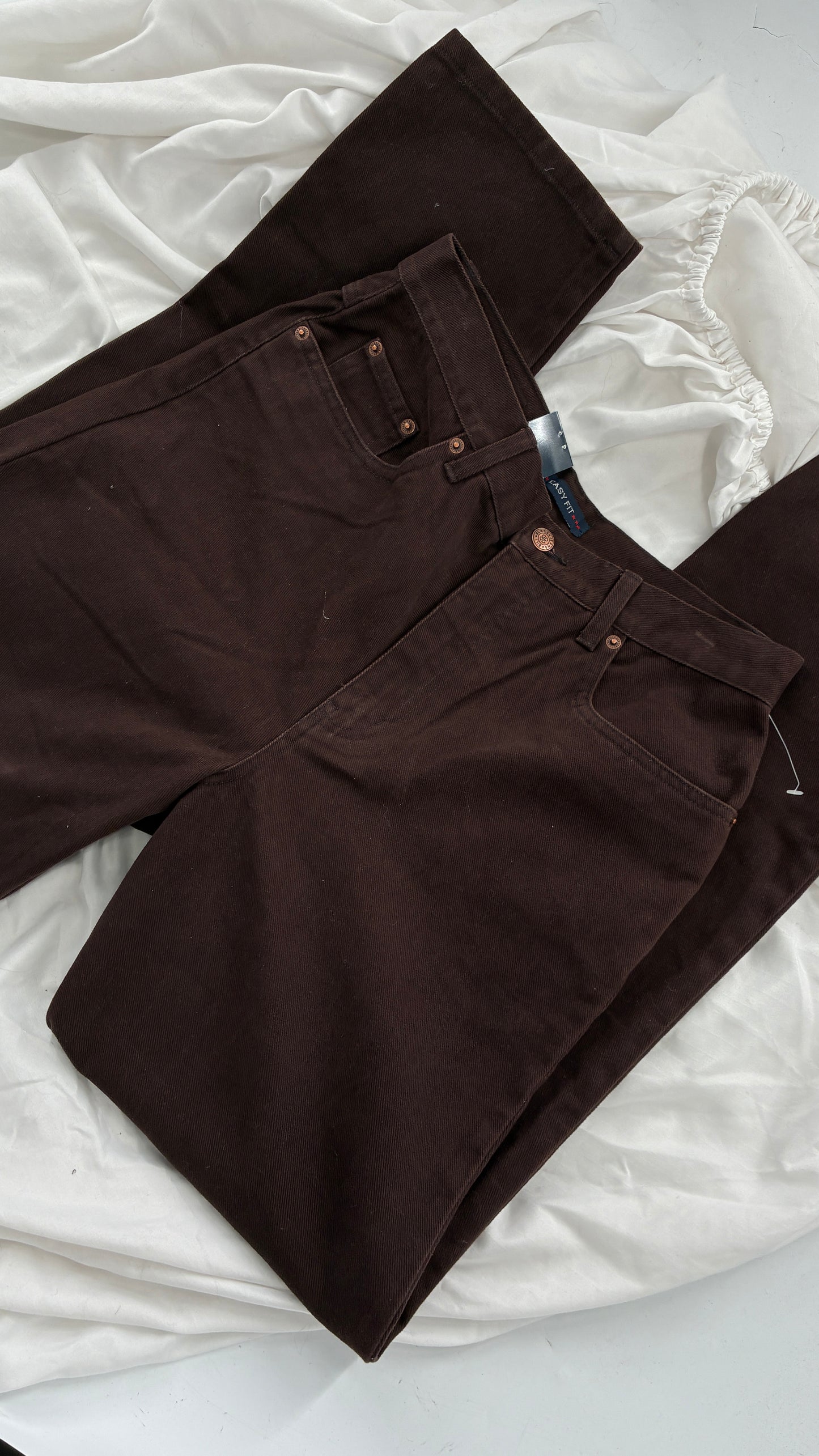 Deadstock Vintage BILL BLASS Brown High Waisted Mom Jeans